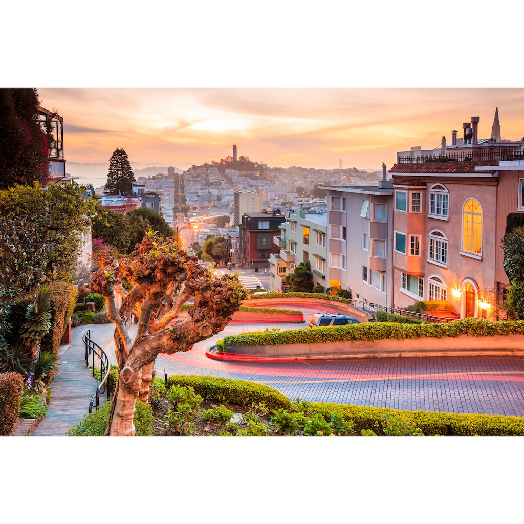 Papermoon Fototapete »Lombard Street in San Francisco«