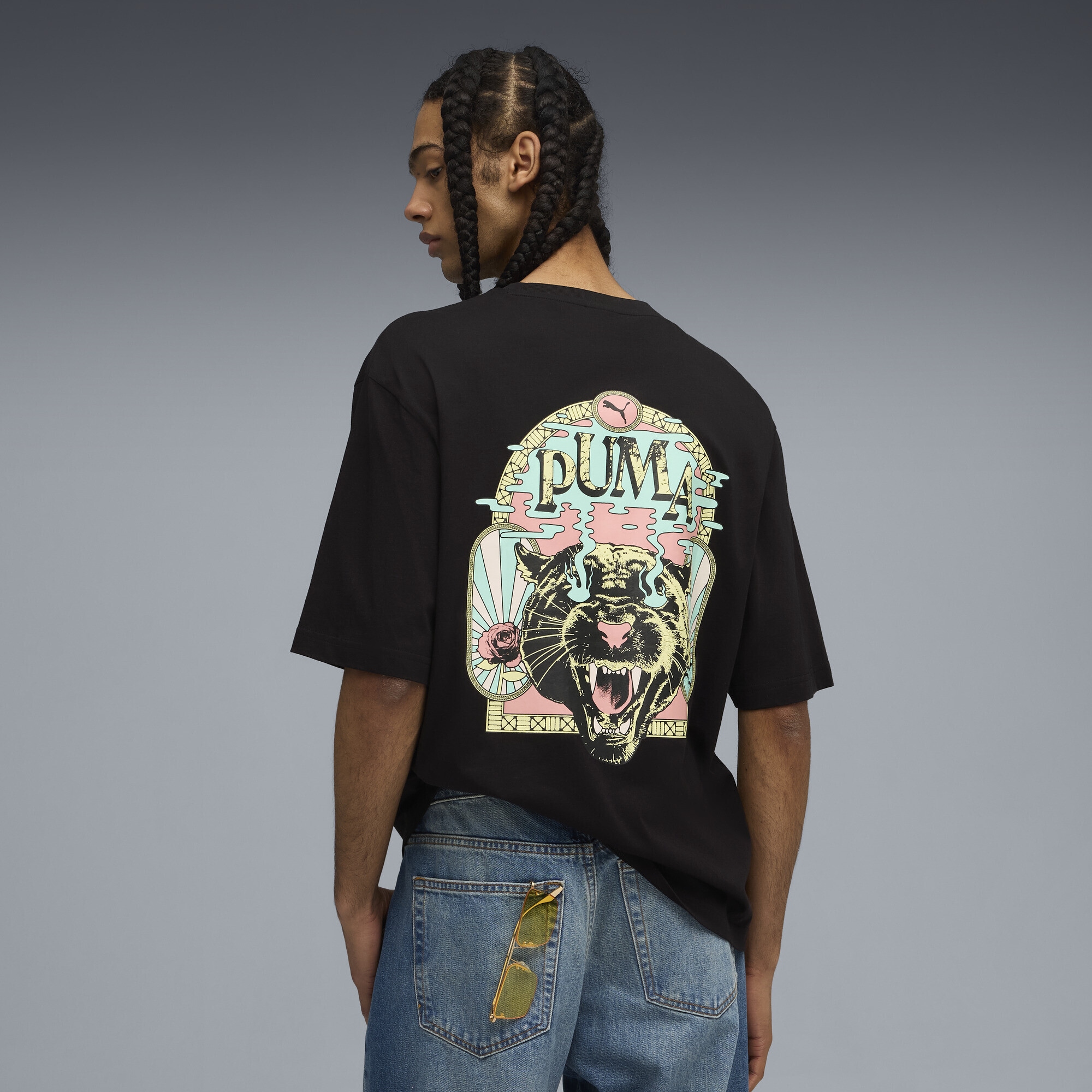 PUMA T-Shirt »Graphic PUMA Fest Boxy T-Shirt Herren«
