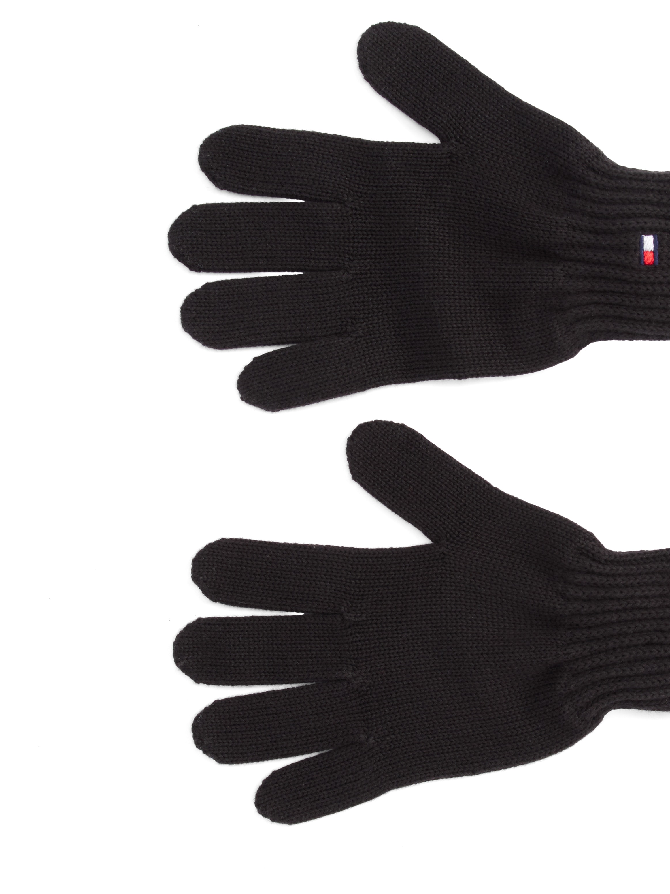 Tommy Hilfiger Strickhandschuhe »SMALL FLAG GLOVES«, mit Logostickerei