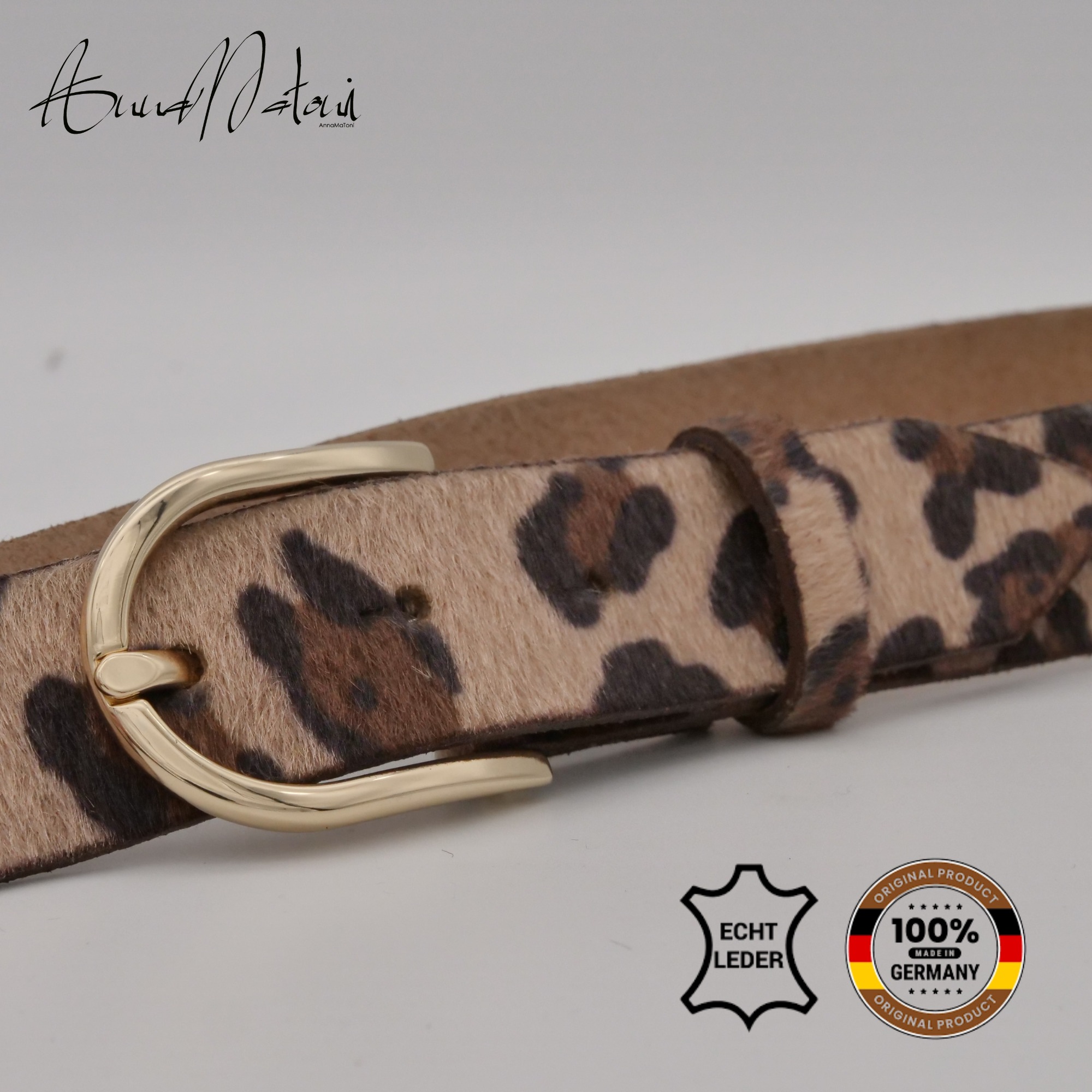 AnnaMatoni Ledergürtel "AnnaMatoni Damen Ledergürtel in hochwertigem Kunstf günstig online kaufen