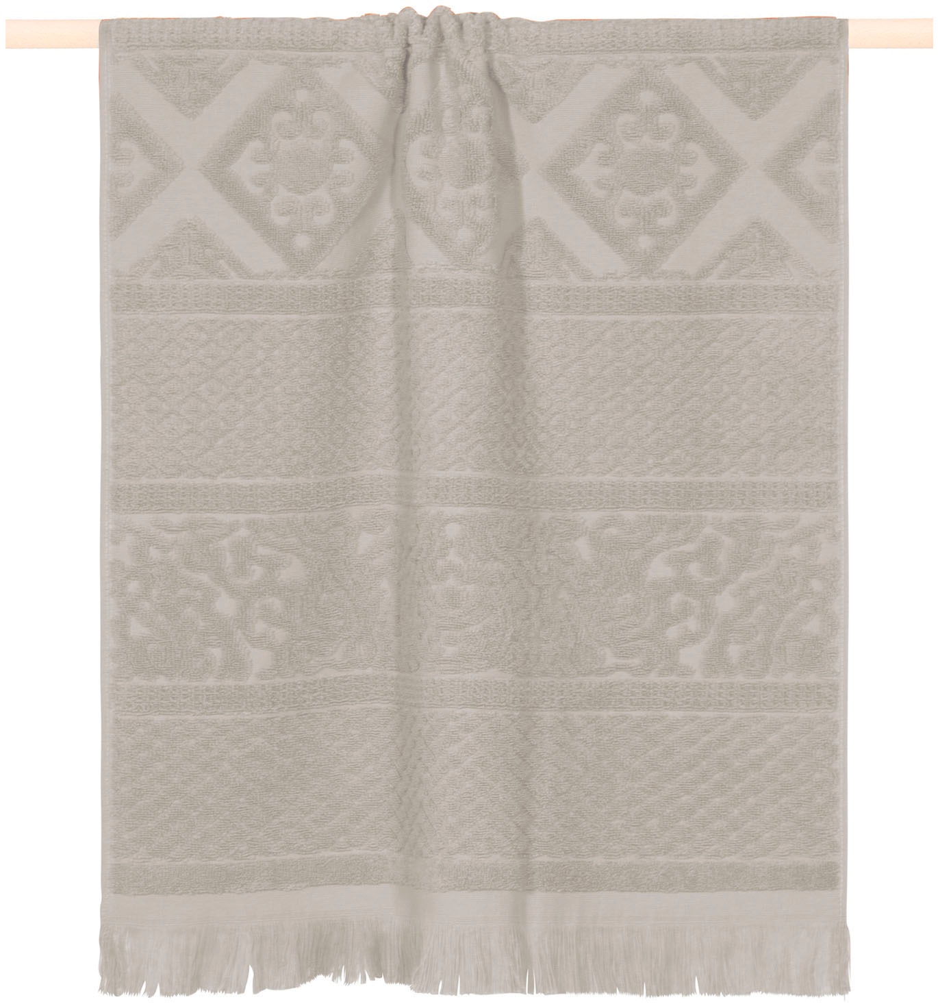 PAD Duschtuch "HARLEM, 70x140 cm" hochwertige Jacquard-Webung, besonders weicher Griff, mit Fransen