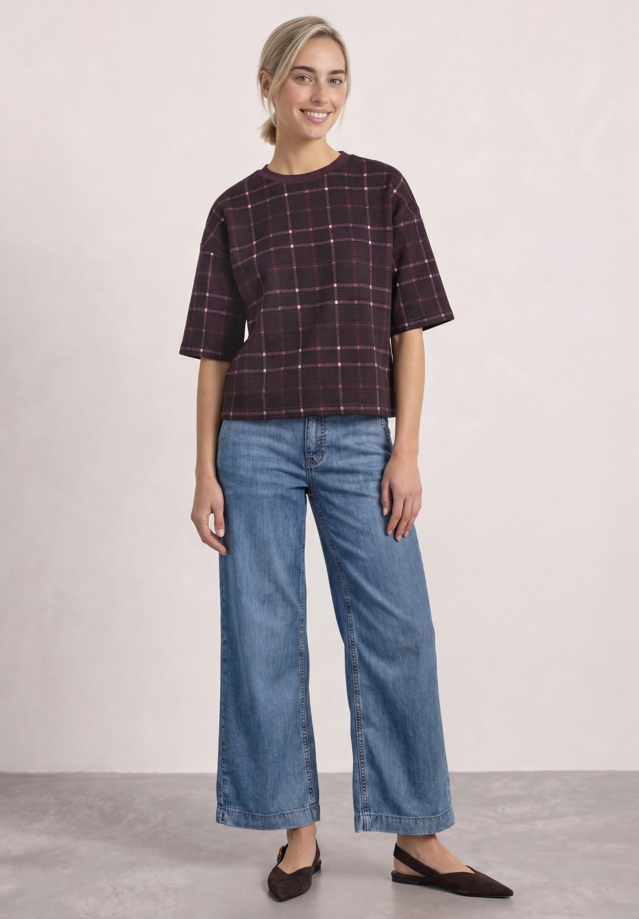 STREET ONE Sweatshirt , mit Karomuster
