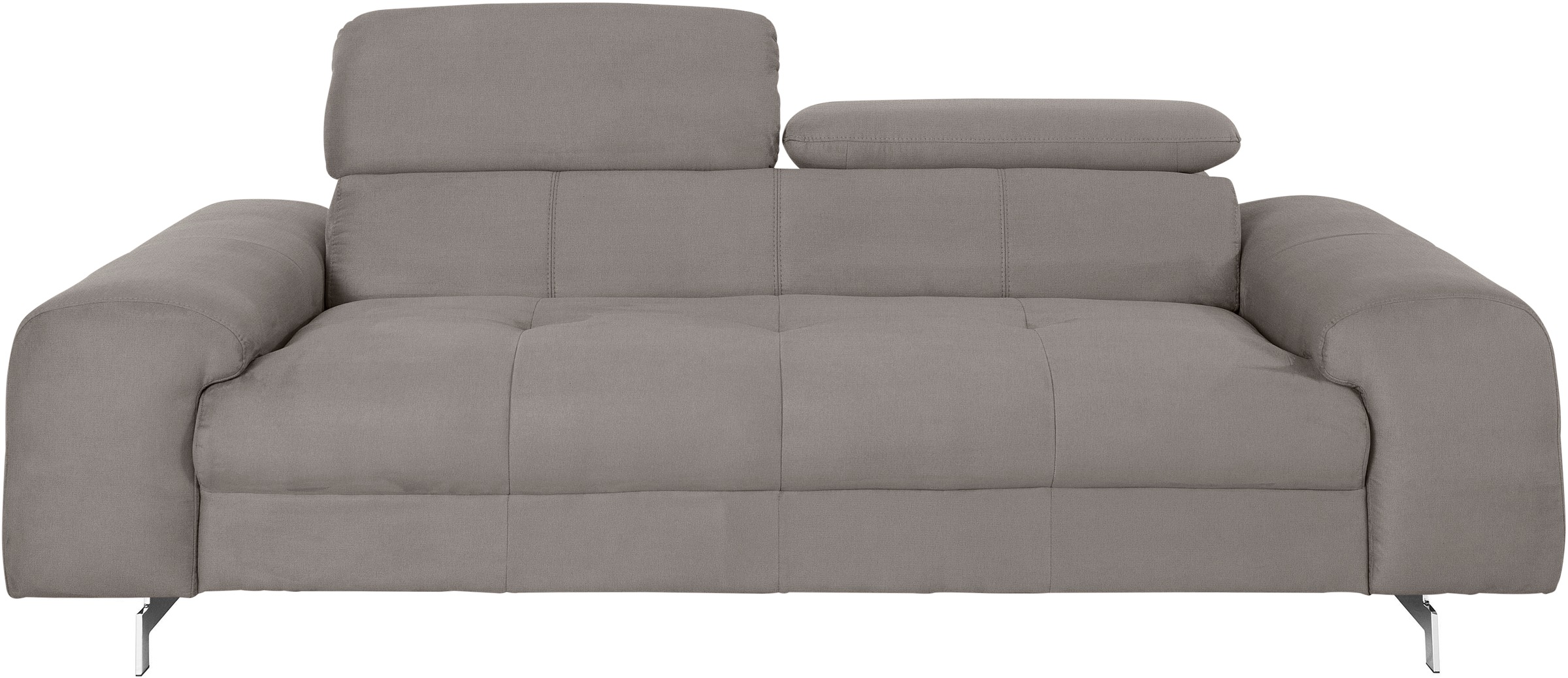COTTA 3-Sitzer »Chef«, Big-Sofa mit Kopfteilverstellung, edle Metallkufen