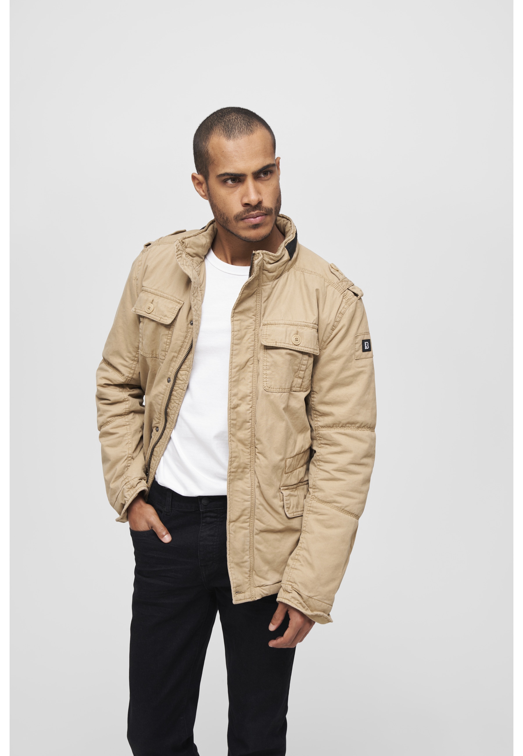 Brandit Allwetterjacke »Brandit Herren Britannia Winter Jacket« 1 Stk. tlg. ohne Kapuze