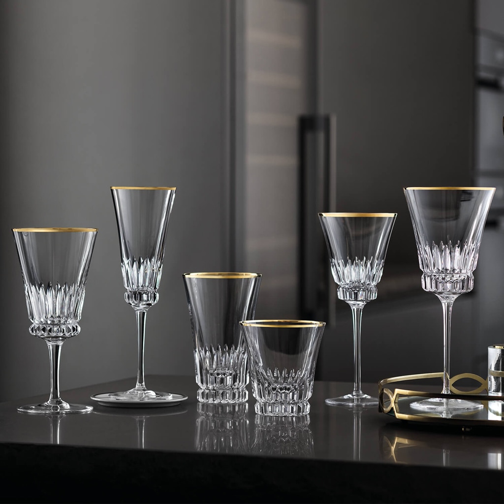 Villeroy & Boch Longdrinkglas »Longdrinkgläser Grand Royal Gold 300 ml 2er Set transparent-gold«