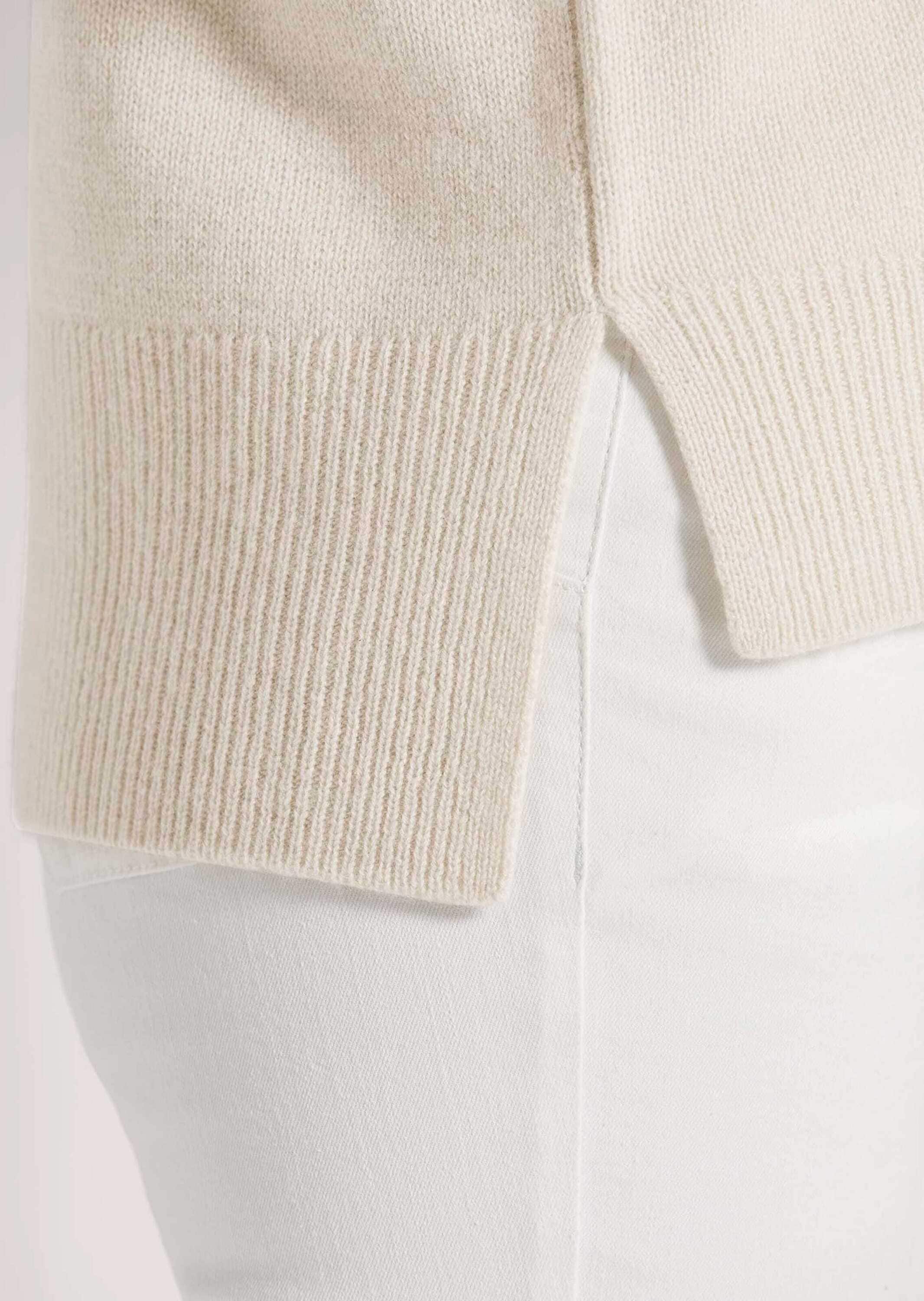 MADELEINE Longpullover »Pullover Kaschmir-Pullover mit V-Ausschnitt«