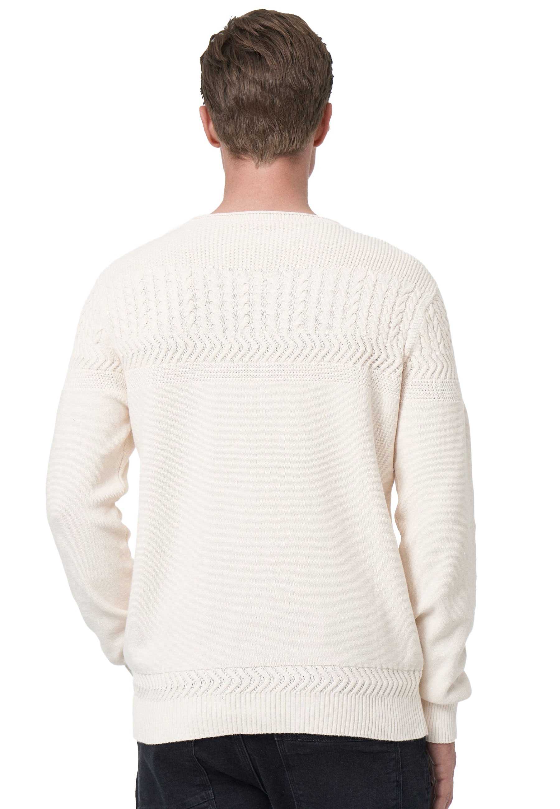 Rusty Neal Strickpullover, mit aufwendigem Strickmuster