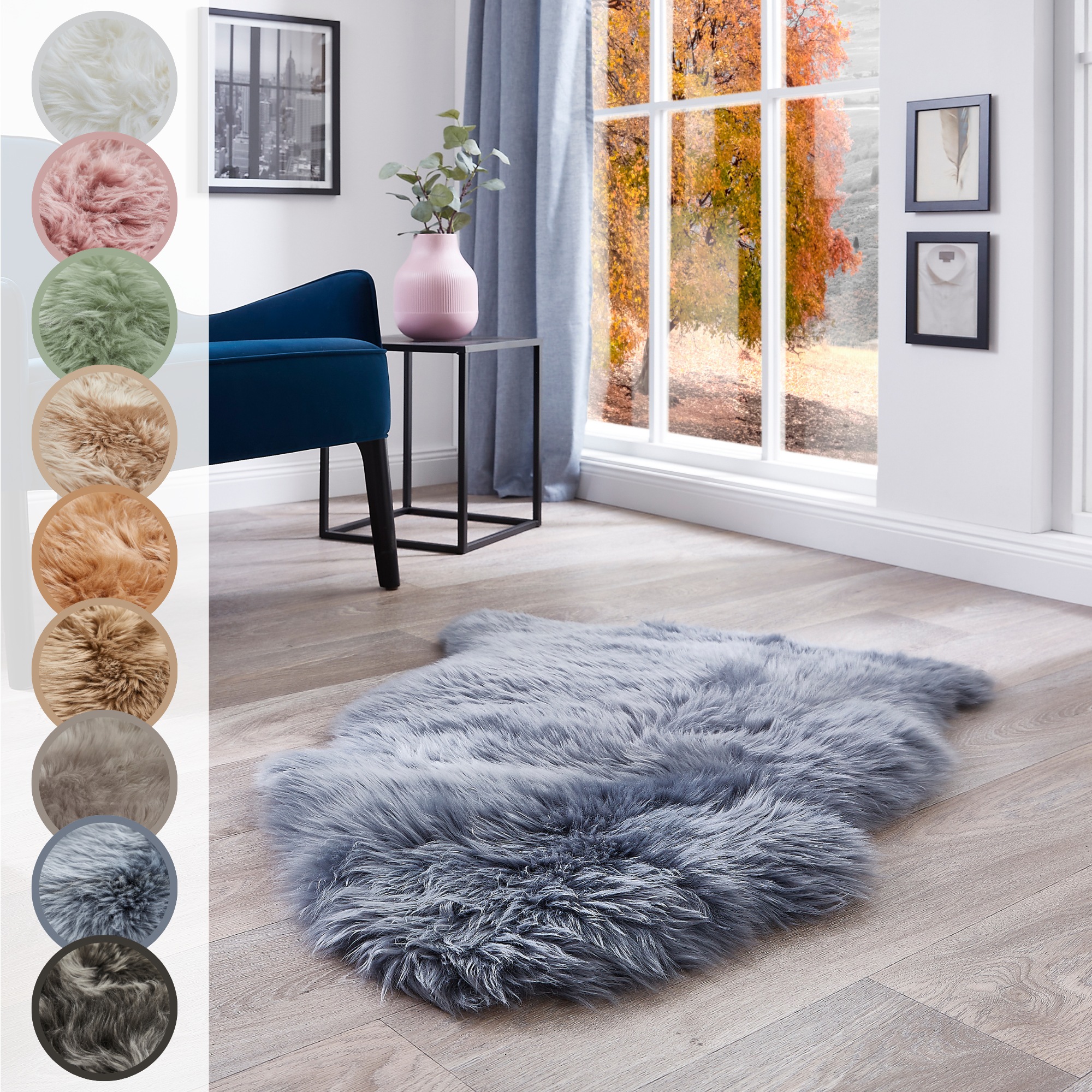 LUXOR living Fellteppich "Schaffell Namika" fellförmig 50 mm Höhe echtes La günstig online kaufen