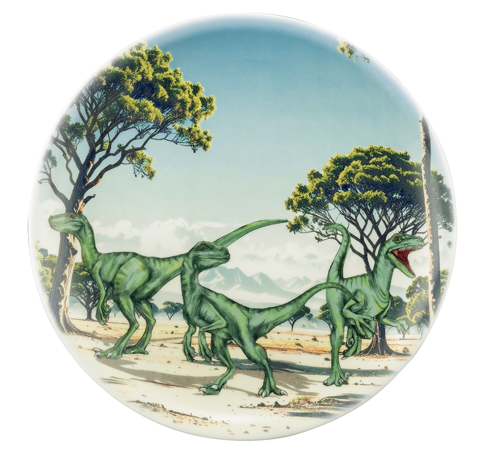 Seltmann Weiden Speiseteller "Teller rund 25,5 cm" Speiseteller mit Dino - Design