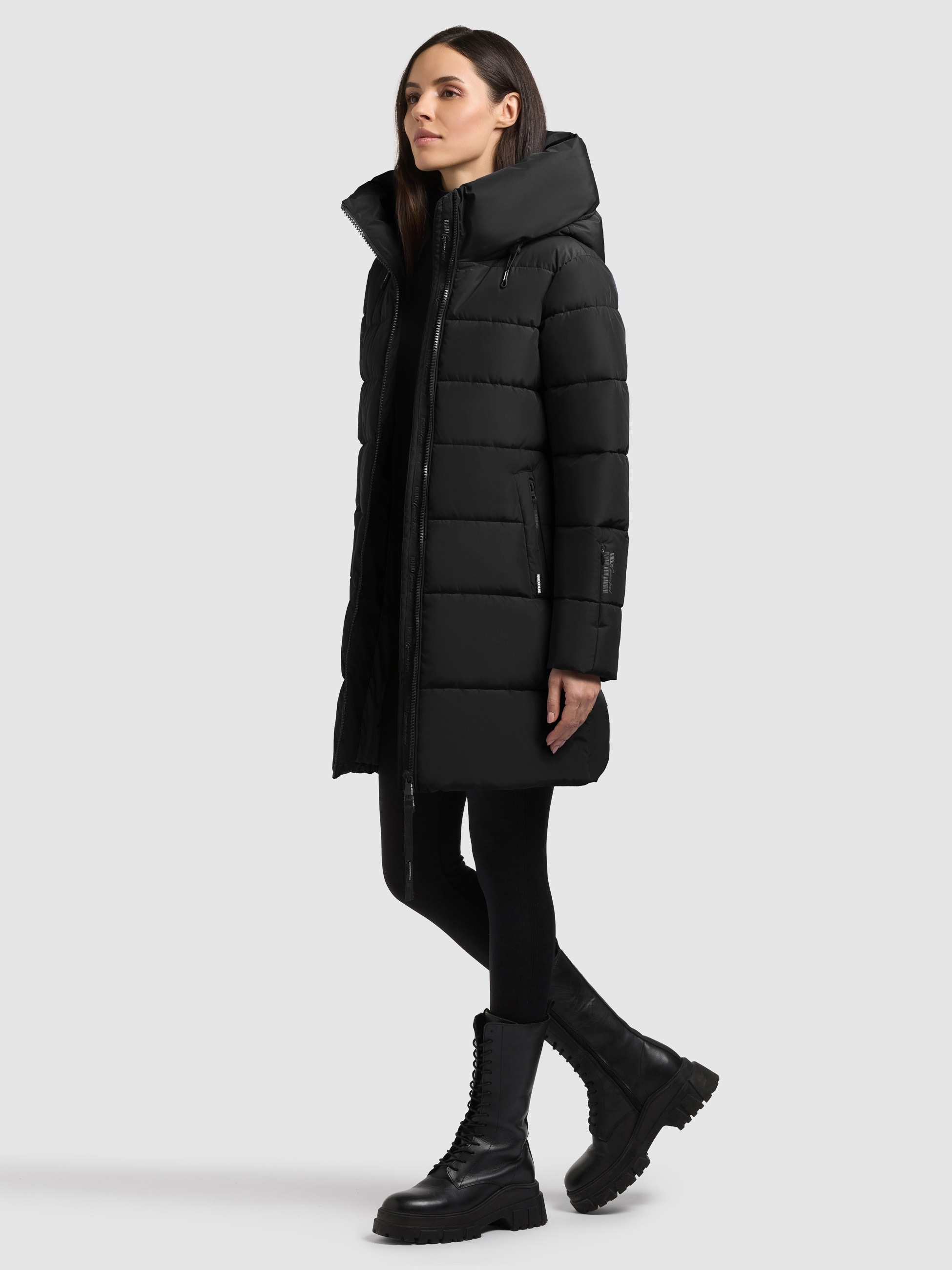khujo Steppjacke »GRIMES« mit Kapuze Reißverschlusstaschen