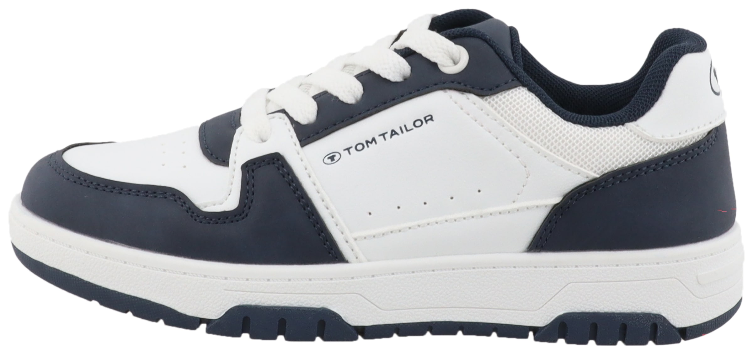 TOM TAILOR Plateausneaker, Freizeitschuh, Halbschuh, Schnürschuh mit Kontrastbesatz