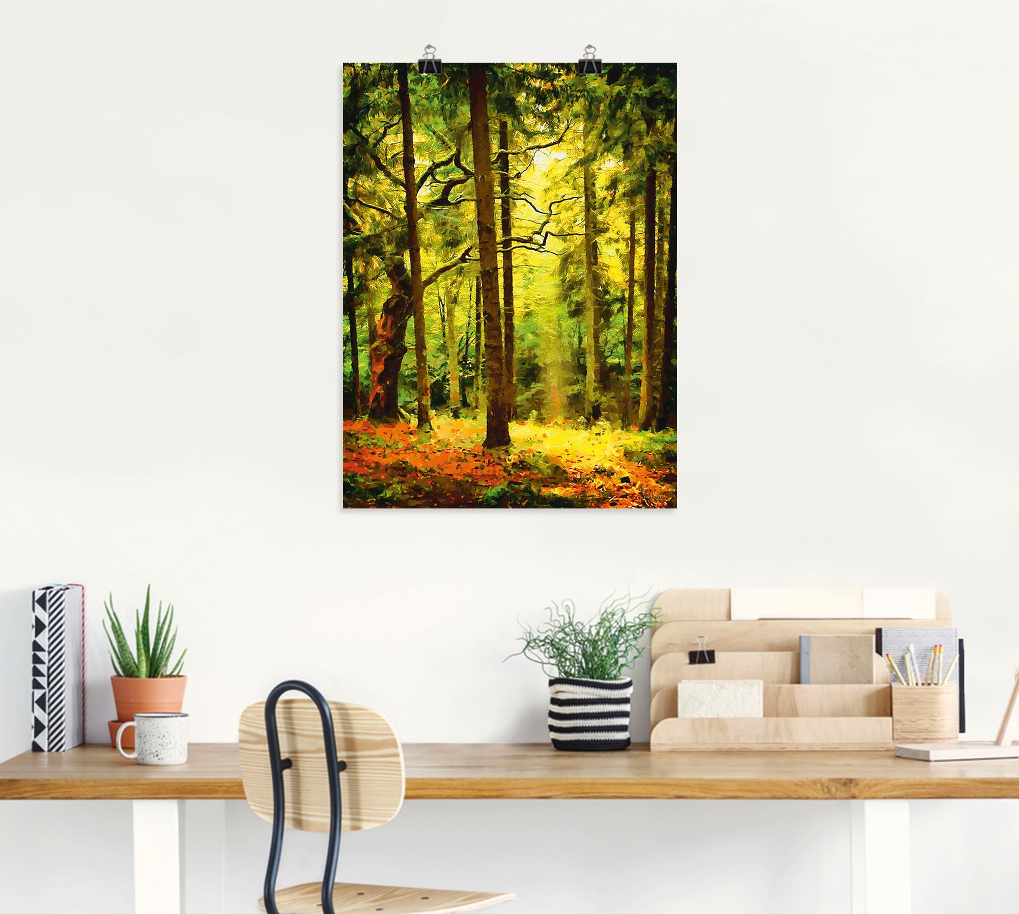 Artland Leinwandbild »Wald II«, Waldbilder, (1 St.), auf Keilrahmen gespannt