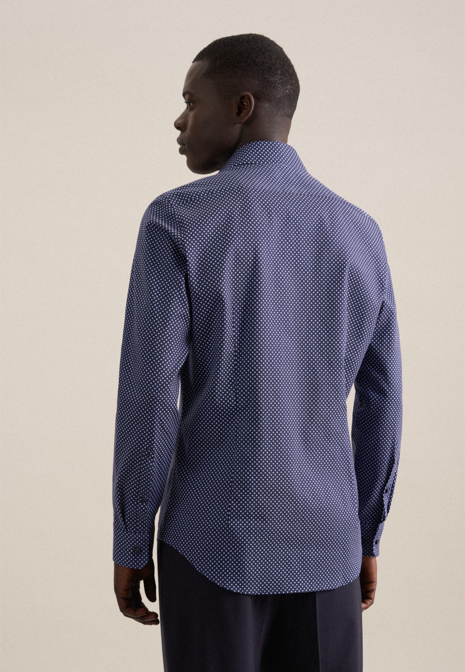 seidensticker Businesshemd "Slim" Slim 1/1 Kentkragen Druck günstig online kaufen