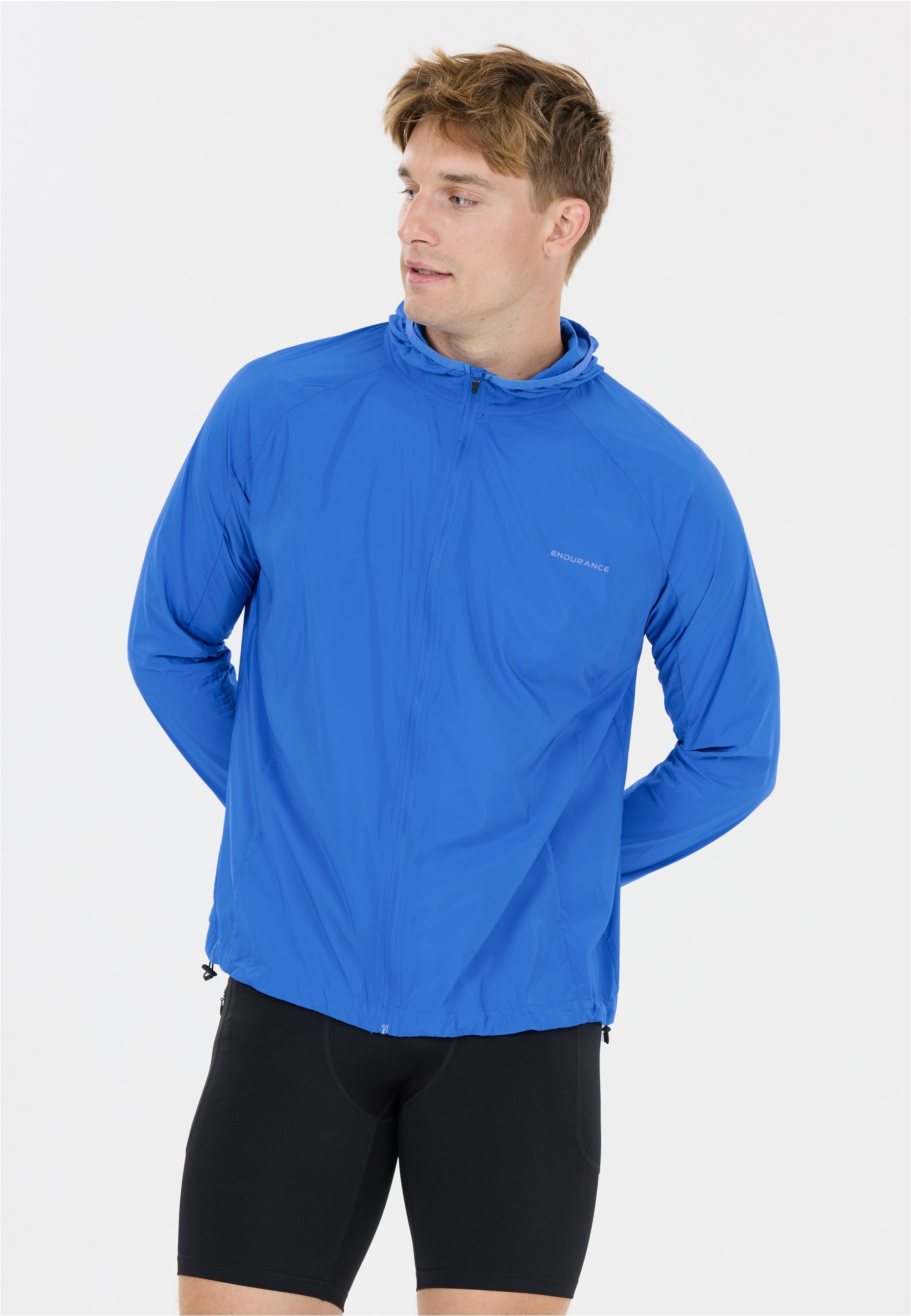 Laufjacke ENDURANCE "Siony", Herren, Gr. 4XL, blau, 55% Polyester, 45% Polyamid, unifarben, normal, ohne Ausschnitt, Jacken, mit atmungsaktiver Funktion