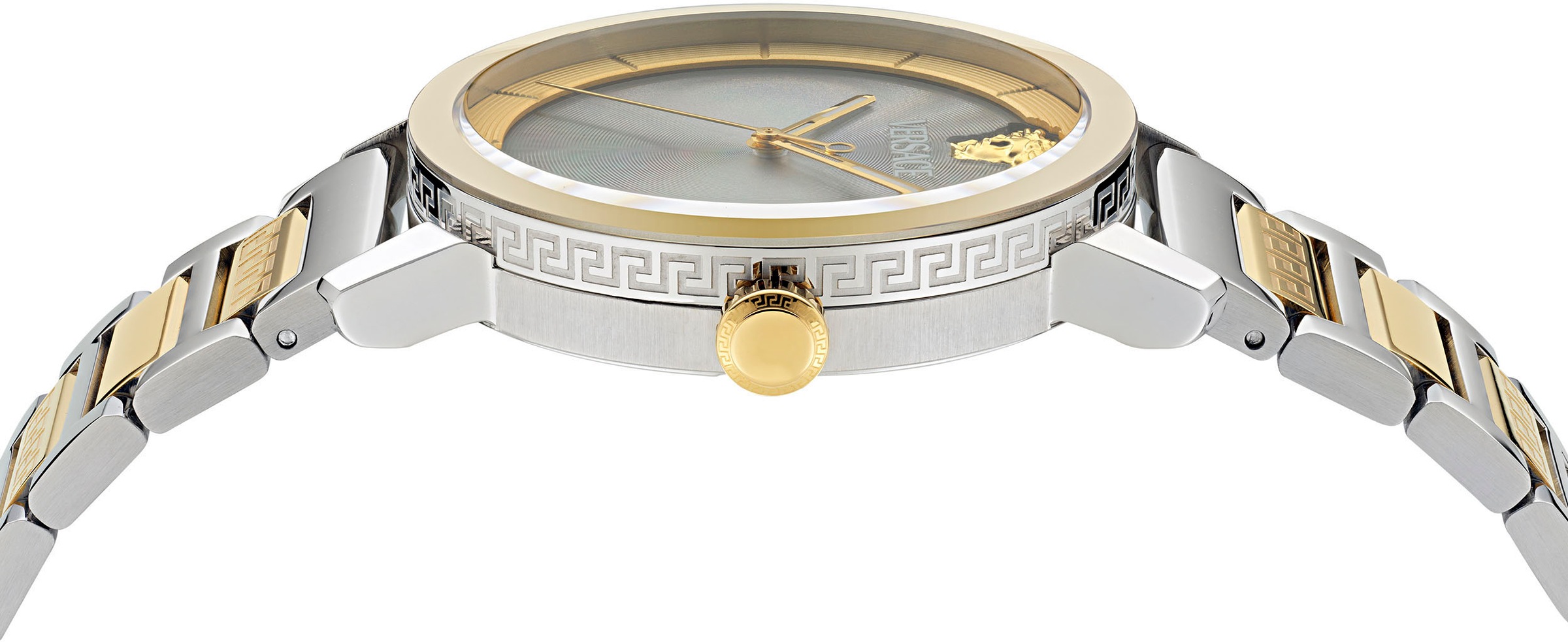 Versace Quarzuhr »V-HELIX«, Armbanduhr, Herrenuhr, Swiss Made, Saphirglas, Edelstahlarmband,analog