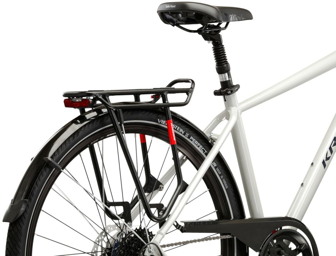 Kross Trekkingrad »KROSS Herren-Trekkingrad 28" Trans 5.0 Grau 18 Gänge 2026« 18 Gang Shimano CUES U3020 Schaltwerk Kettenschaltung