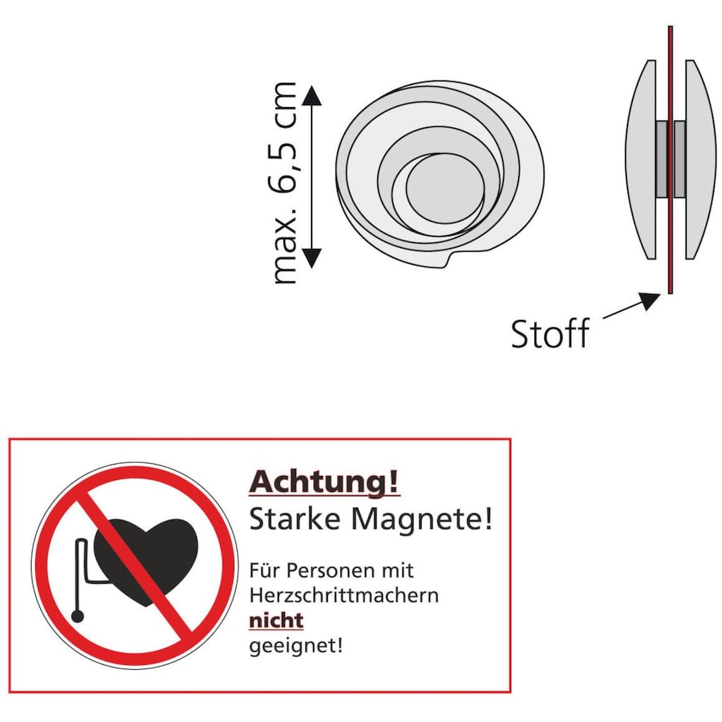 Liedeco Dekomagnet »Schnecke«, (Packung, 2 St.)