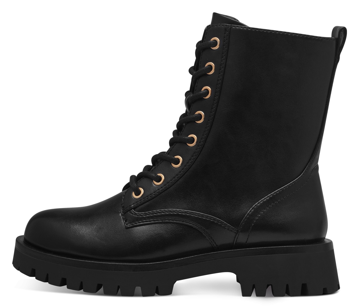 Tamaris Schnürboots, Blockabsatz, Schnürstiefelette, Chunky Boots mit Innenreißverschluss
