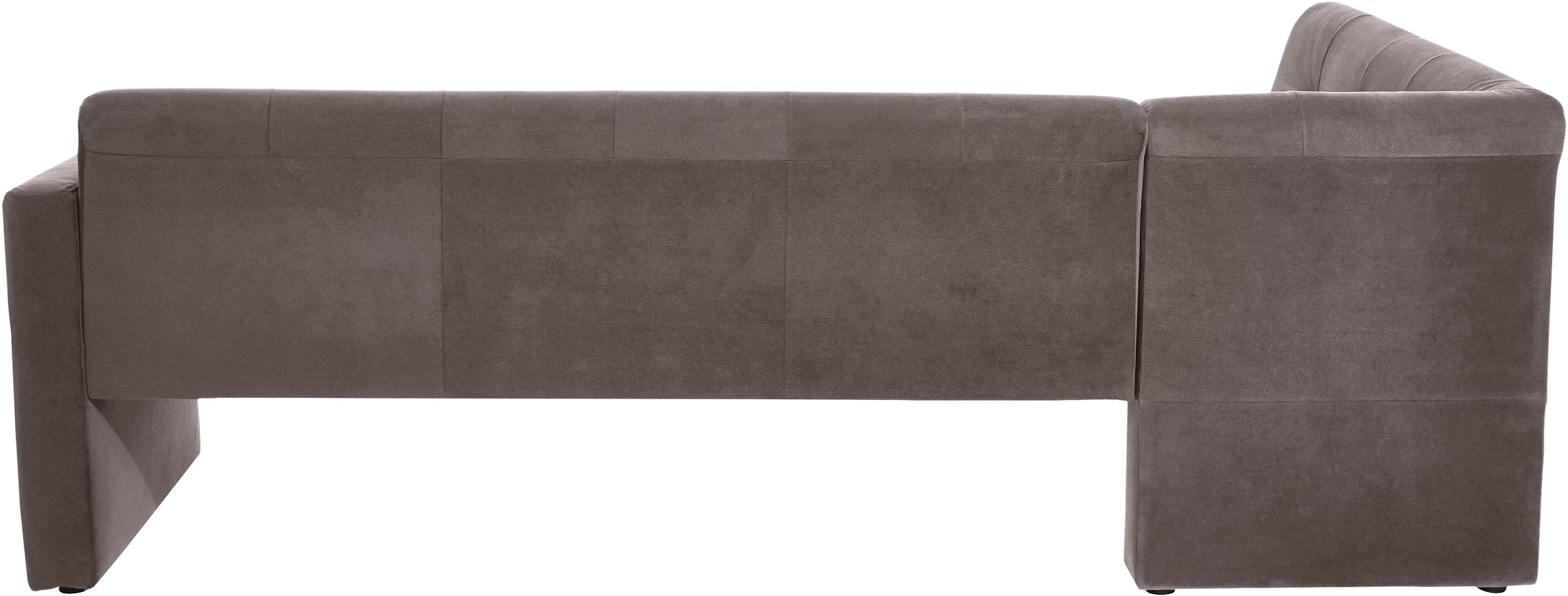 Eckbank EXXPO - SOFA FASHION "Barista, bequem und elegant, hohe Bodenfreiheit", grau (taupe), B:245cm H:83cm T:159cm, Luxus-Microfaser (100% Polyester), Sitzbänke, Eckbank, Eckbank Barista bequem und elegant, hochwertige Detailverarbeitung 6