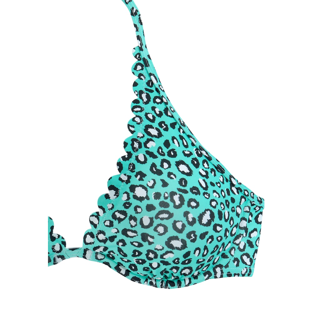 LASCANA Bügel-Bikini-Top »Mae«, mit Muschelkante