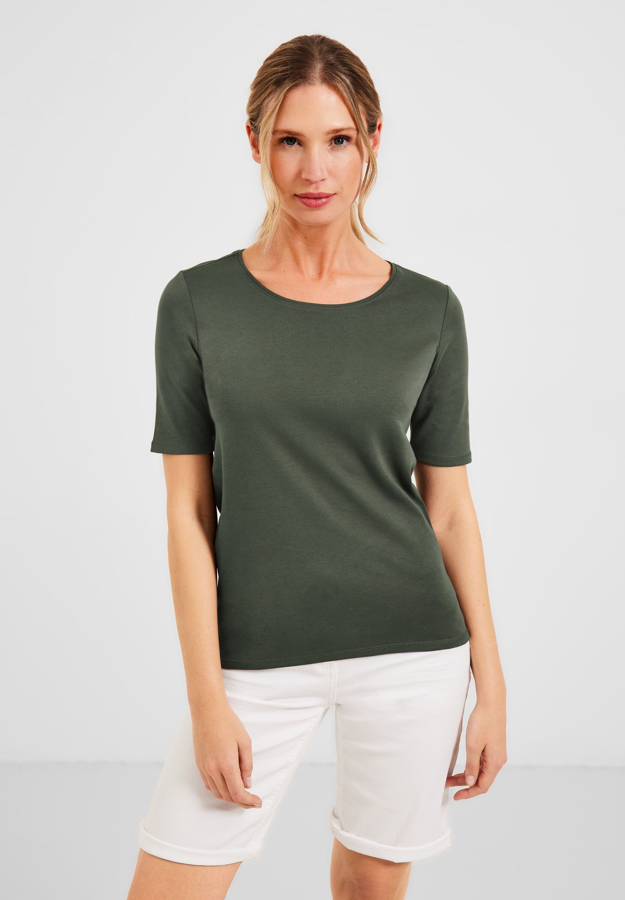 Cecil T-Shirt in Unifarbe