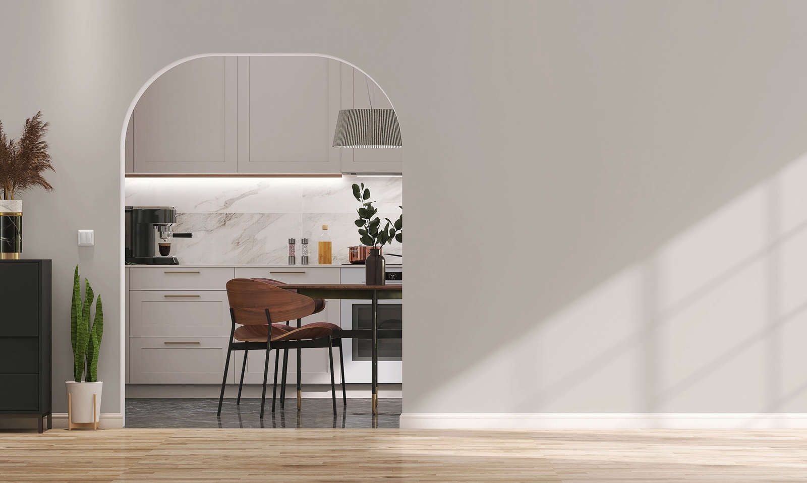 A.S. Création Wandfarbe »Premium Innenwandfarbe PURO Tuchmatt creamy grey« ideal für Wohnzimmer, Schlafzimmer, Flur und Küche, Farbwelt Grau