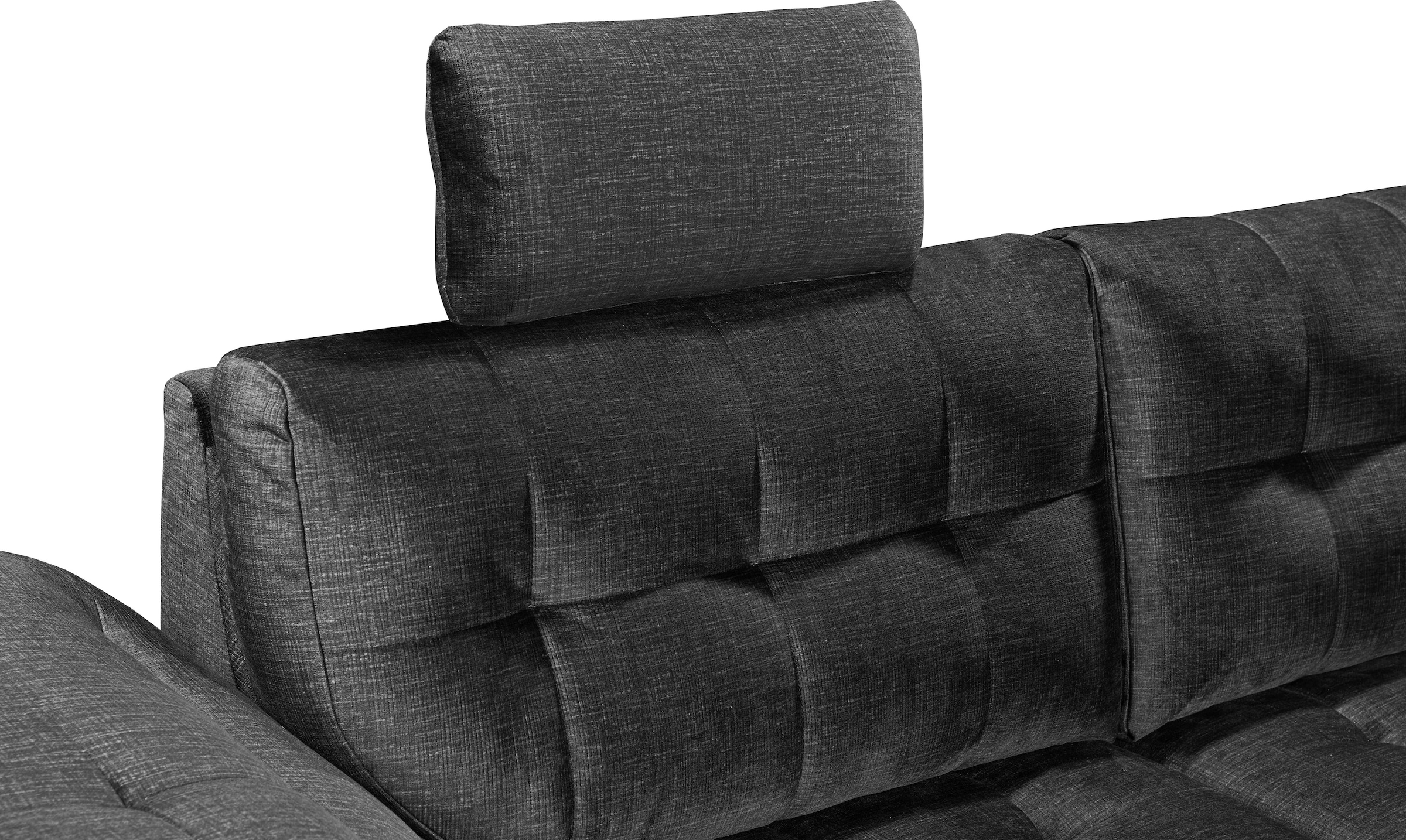 ED EXCITING DESIGN Ecksofa »Estrella L-Form«, mit Bettfunktion, Bettkasten, Armteilverstellung & Kopfstützen