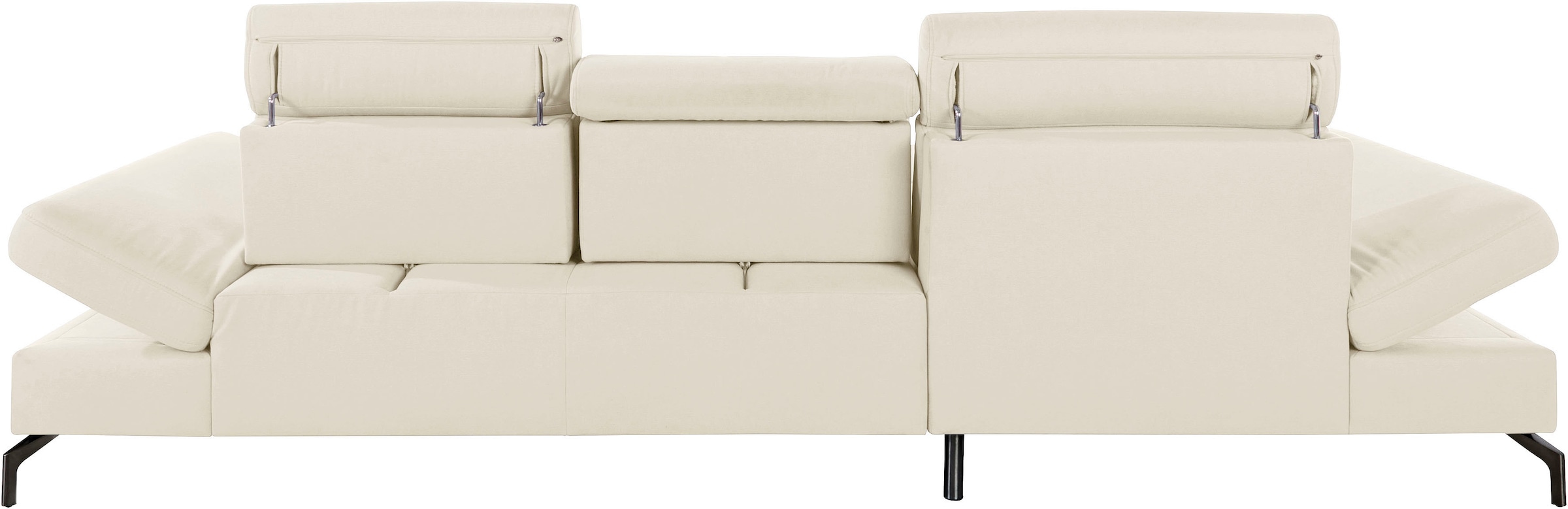 sit&more Ecksofa »Brisbane L-Form« Fußhöhe 15 cm, inklusive Sitztiefen-, Armteil- und Kopfteilverstellung