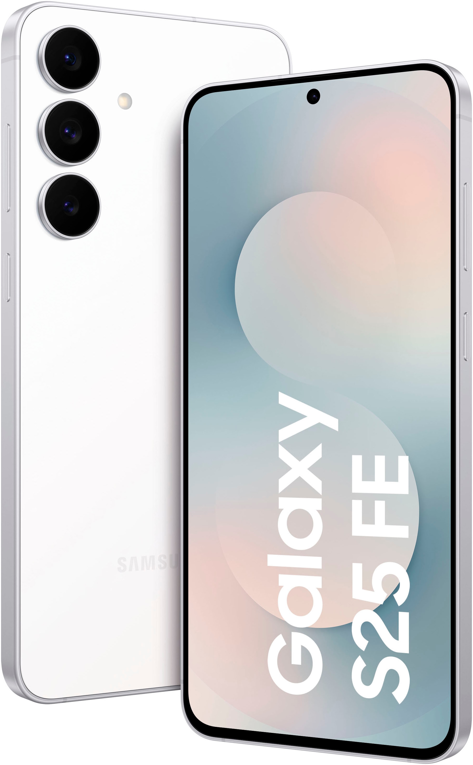 SAMSUNG Smartphone "Galaxy S25 FE", 128 GB, weiß, Mobiltelefone