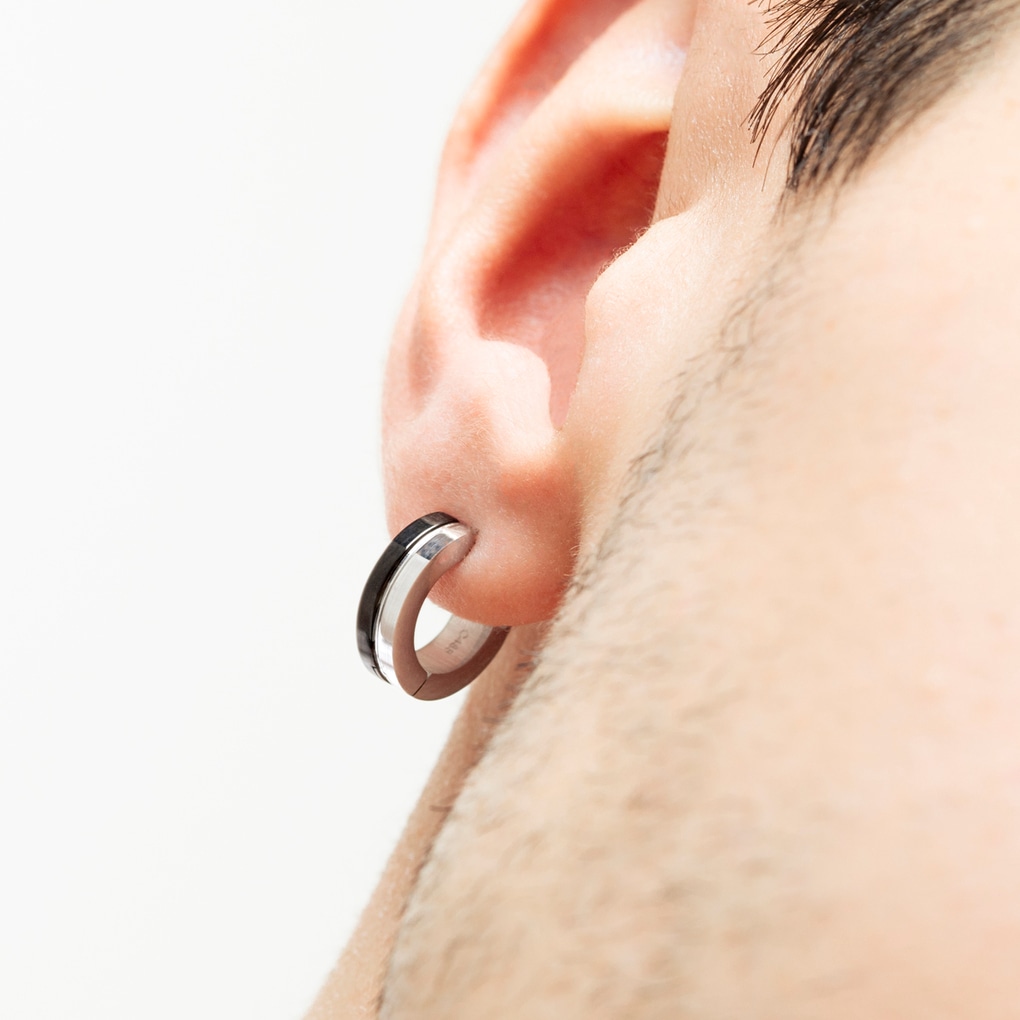 Lotus Paar Creolen »Men's Earrings«