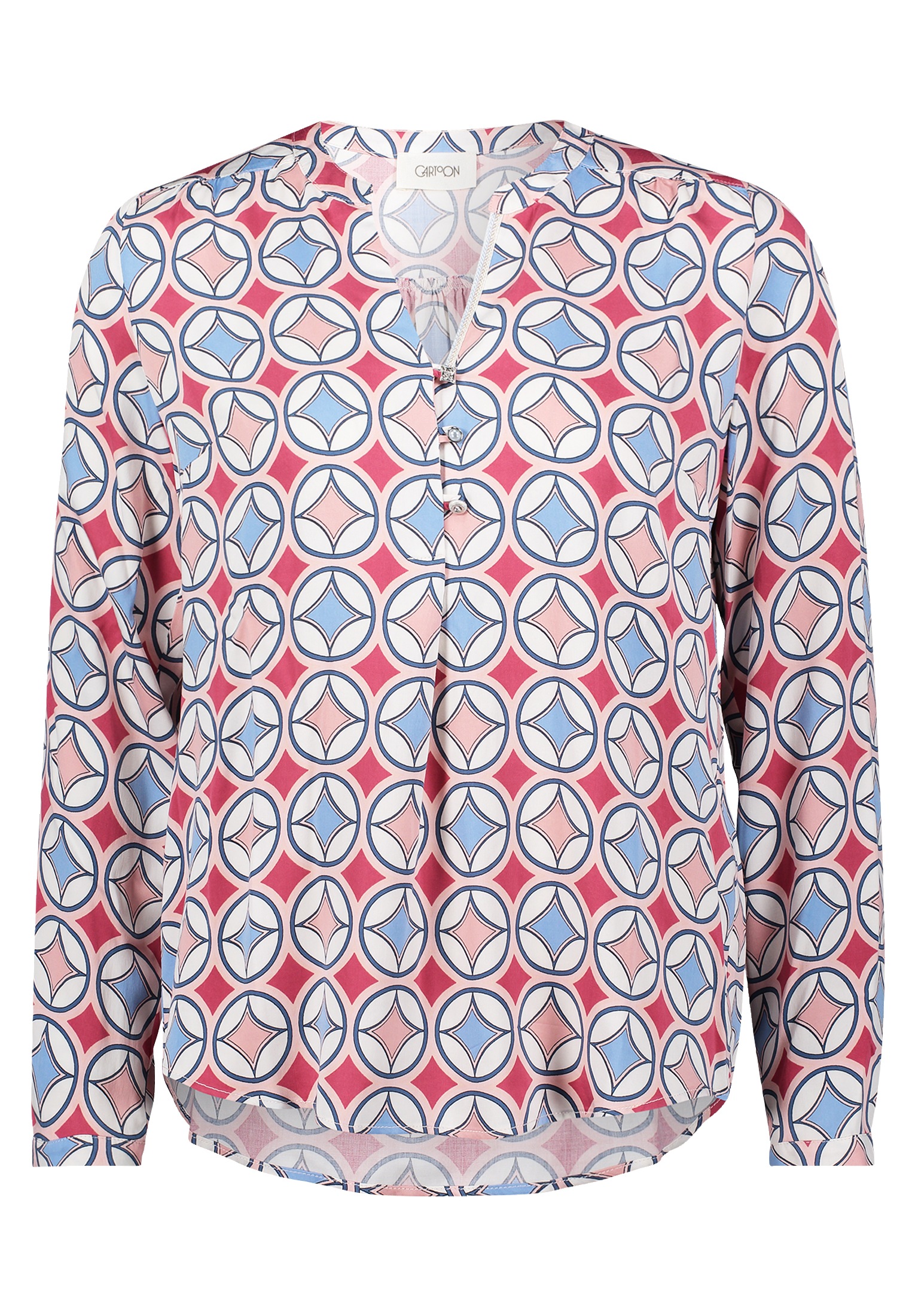 Cartoon Schlupfbluse "Cartoon Damen Casual-Bluse mit Knöpfen" günstig online kaufen
