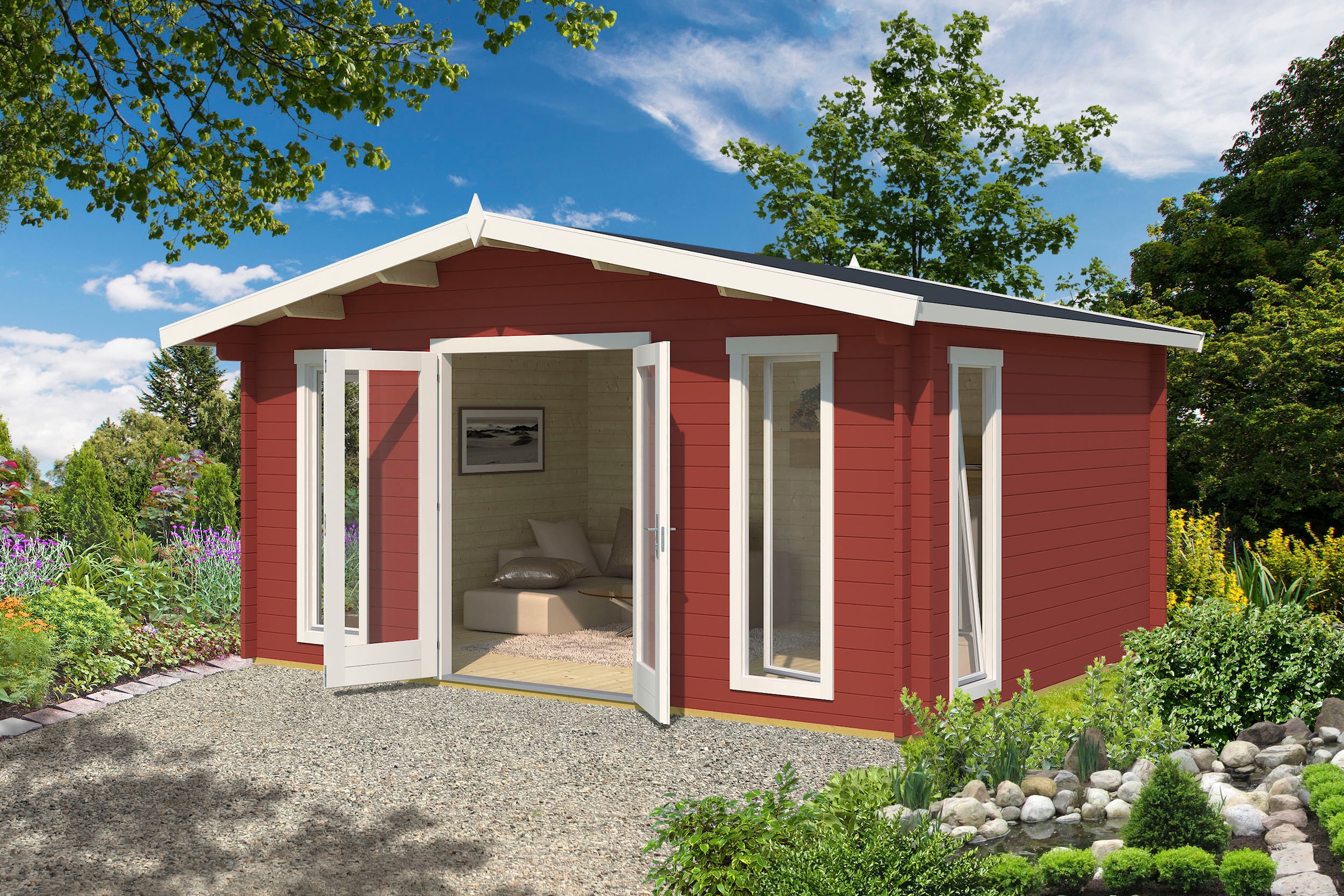 LASITA MAJA Gartenhaus »ELGIN«, (Set, inkl. Fussbodenbretter zum verlegen)