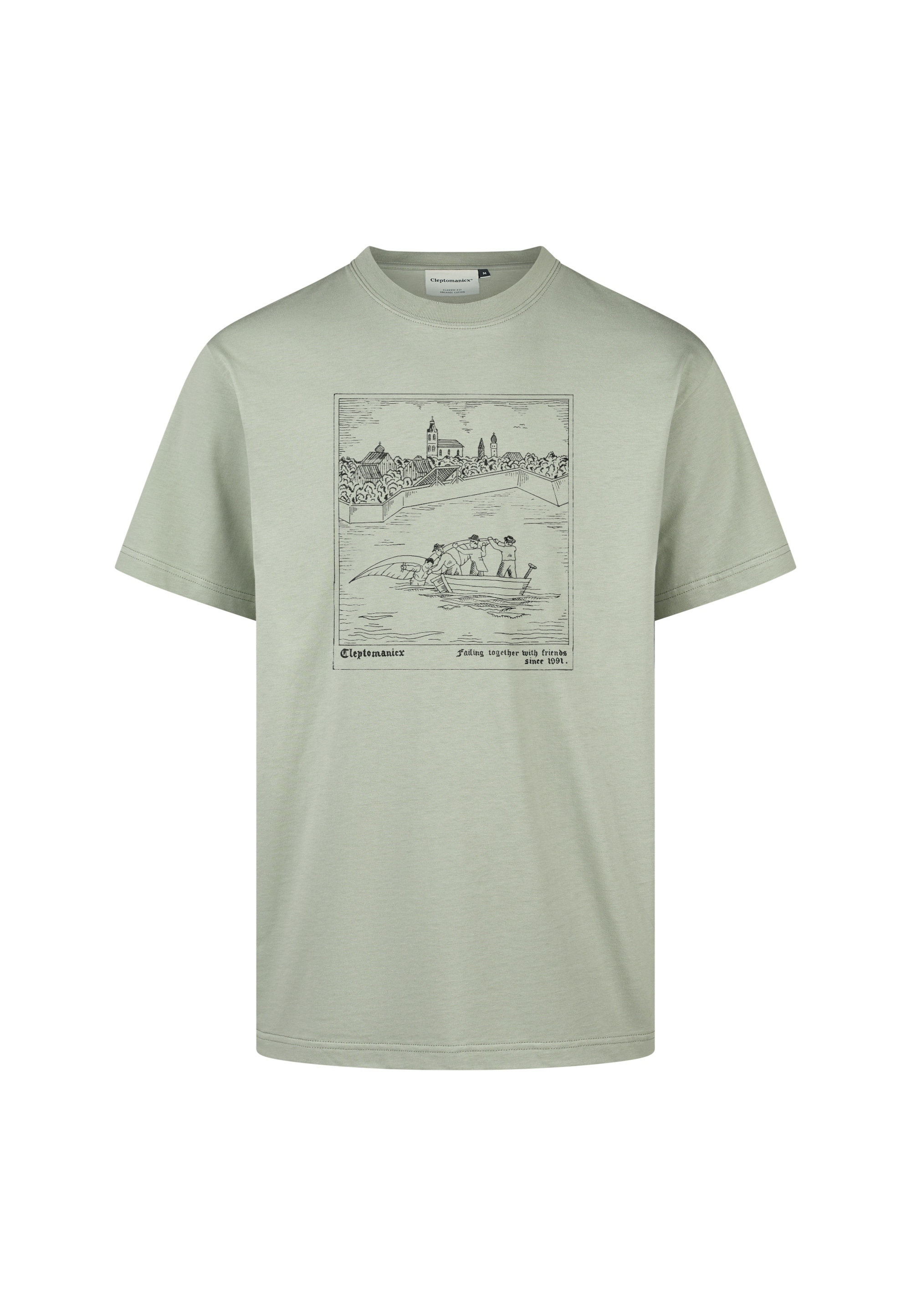 Cleptomanicx T-Shirt »Berblinger« mit coolem Frontprint