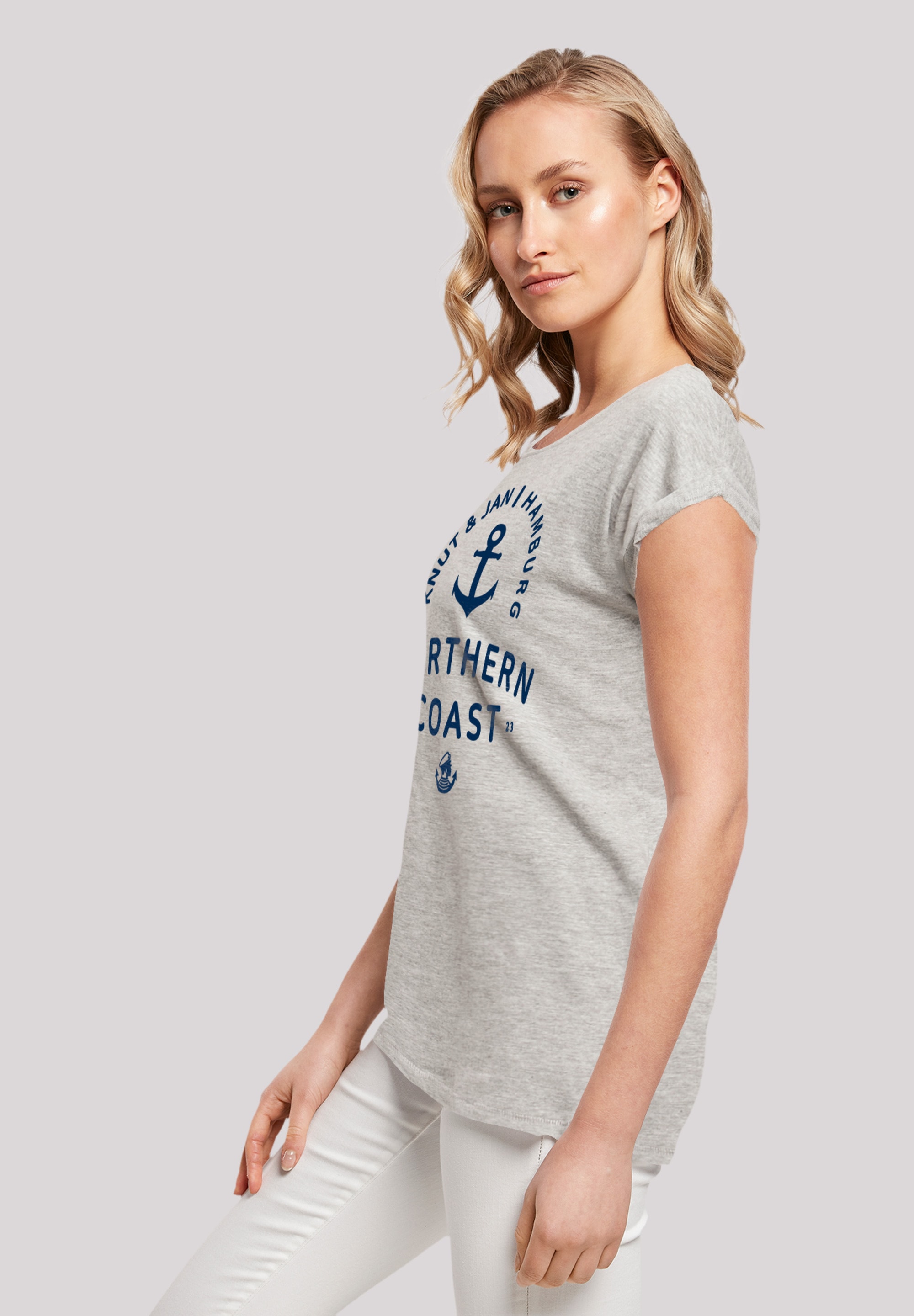 F4NT4STIC T-Shirt »Nordsee Knut & Jan Hamburg«, Print