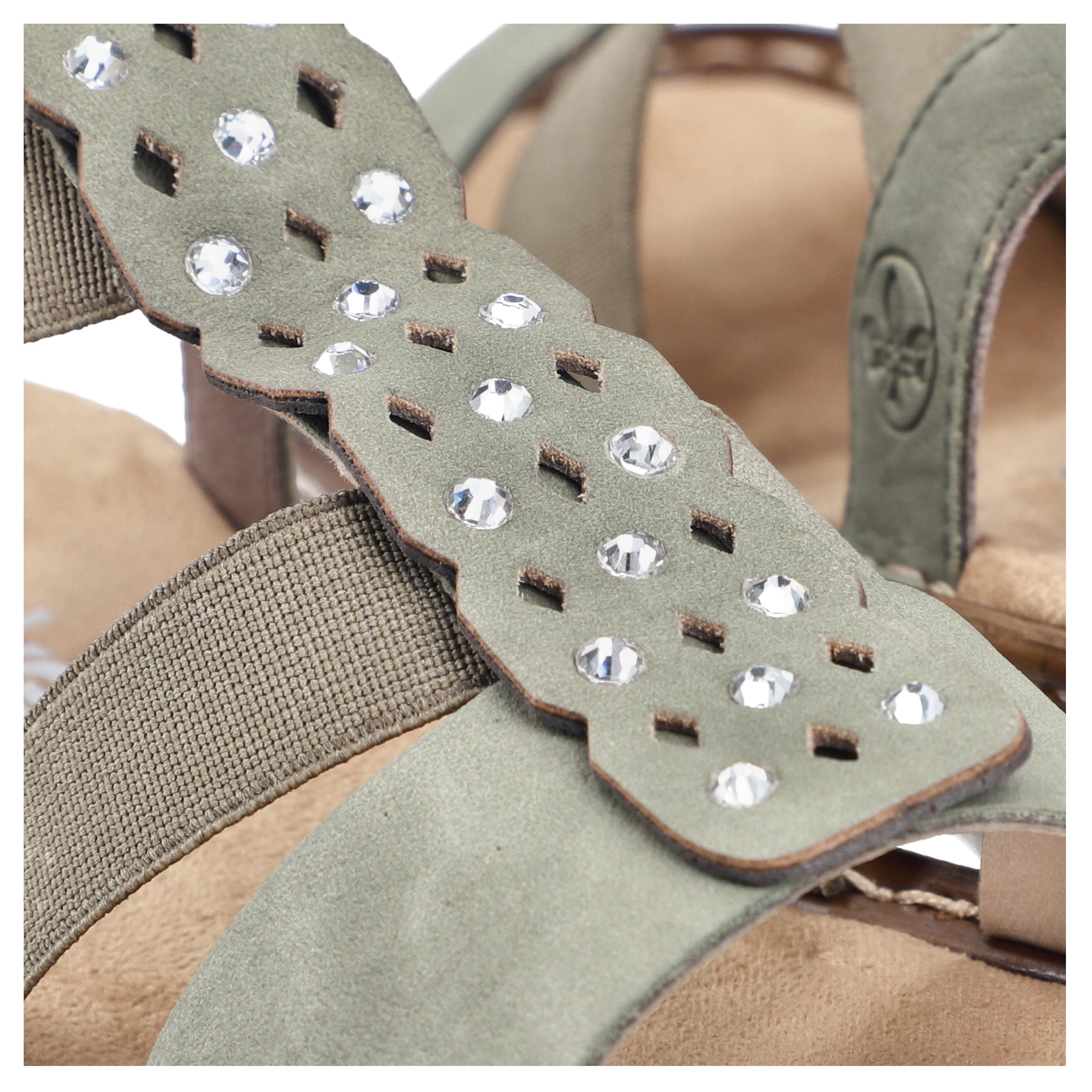 Rieker Sandale  Sommerschuh, Schlupfschuh mit Gummizug für guten Sitz