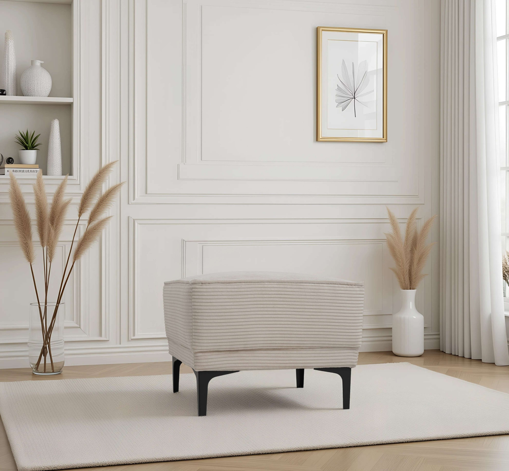 OTTO home Hocker "Oland Cord Polsterhocker" passend zur Serie OLAND