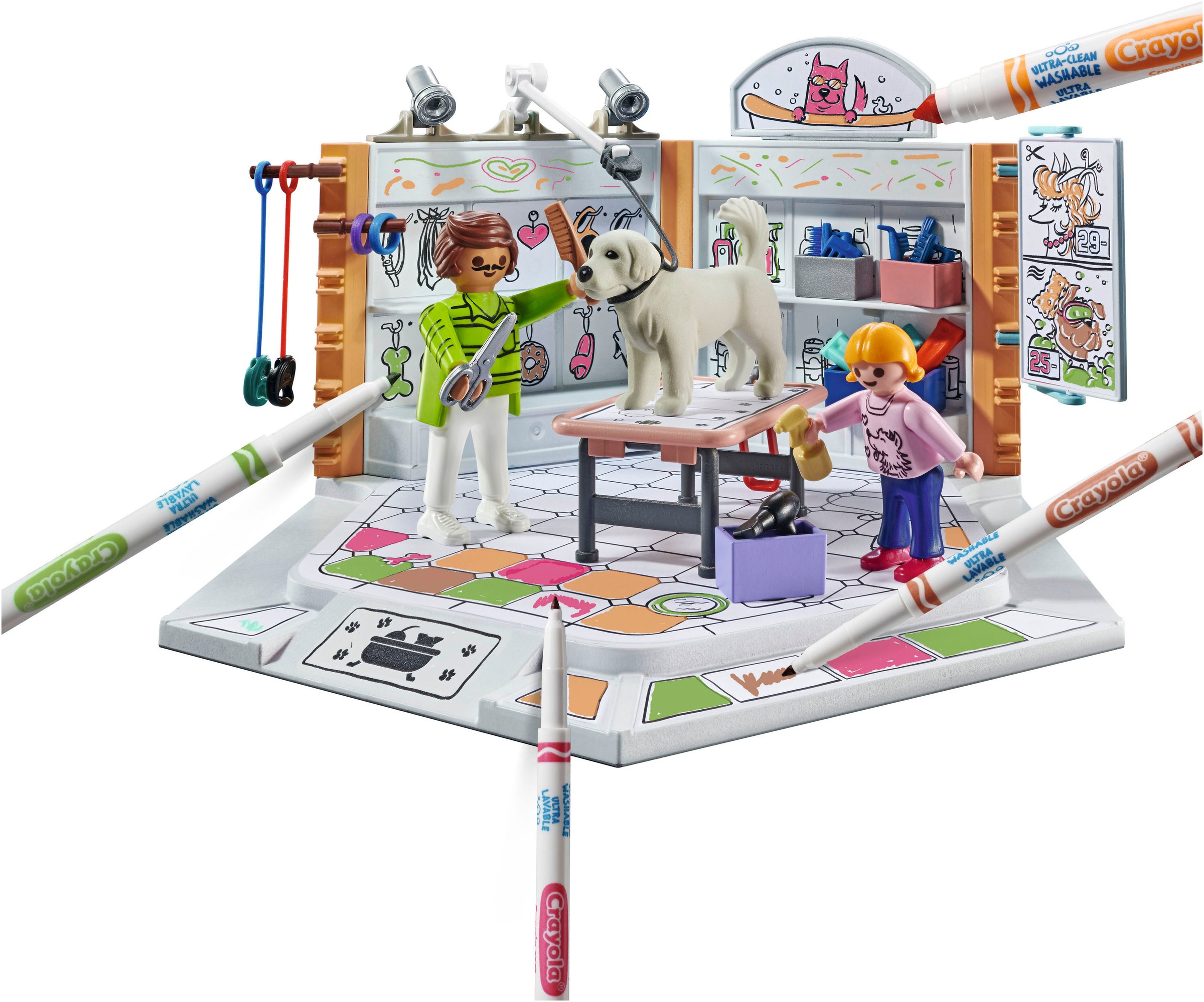 Playmobil® Konstruktions-Spielset »Hundesalon (71514), Color«, (61 St.), Made in Europe