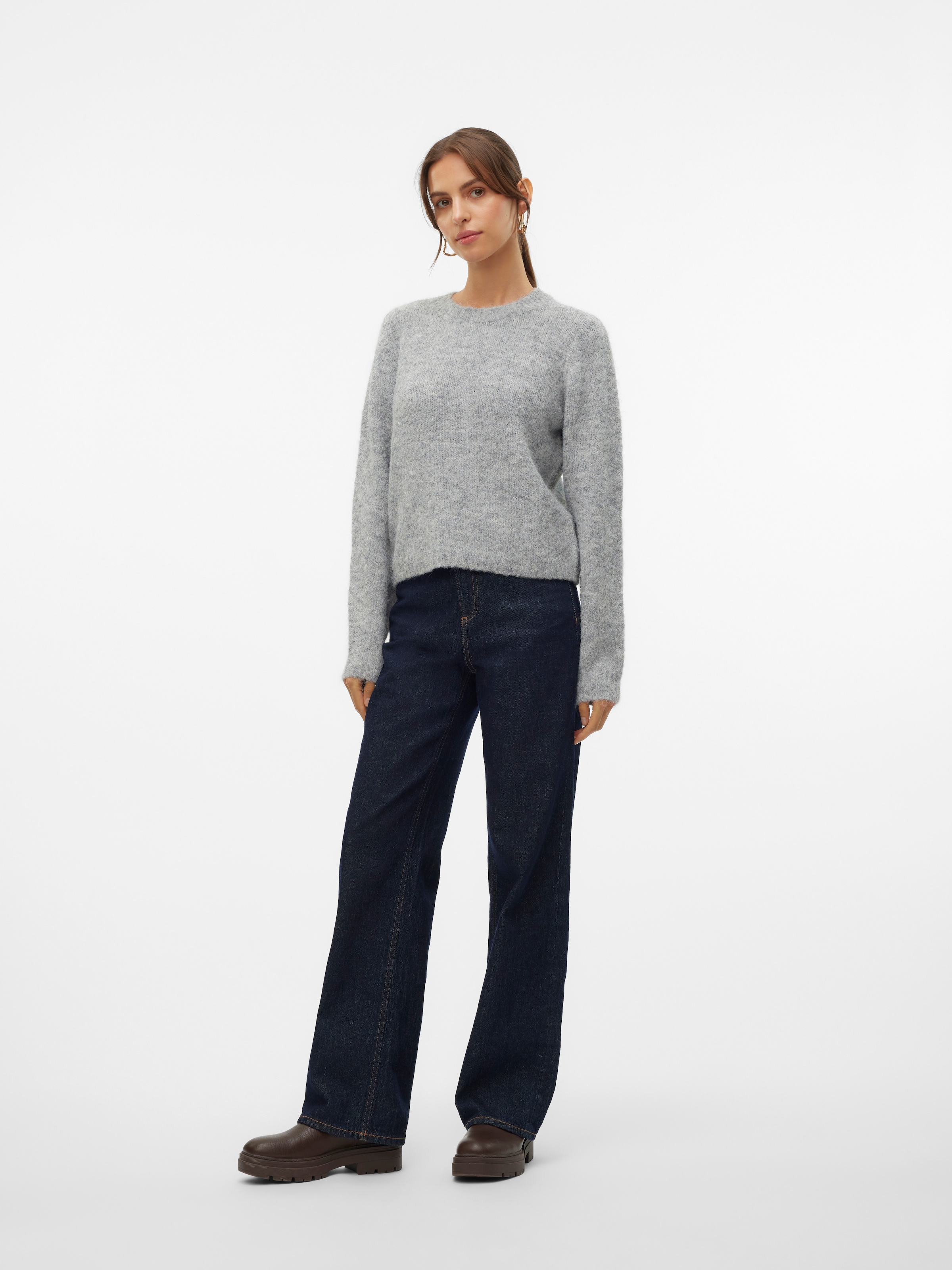 Vero Moda Strickpullover »VMNOVAH LS O-NECK PULLOVER GA NOOS«