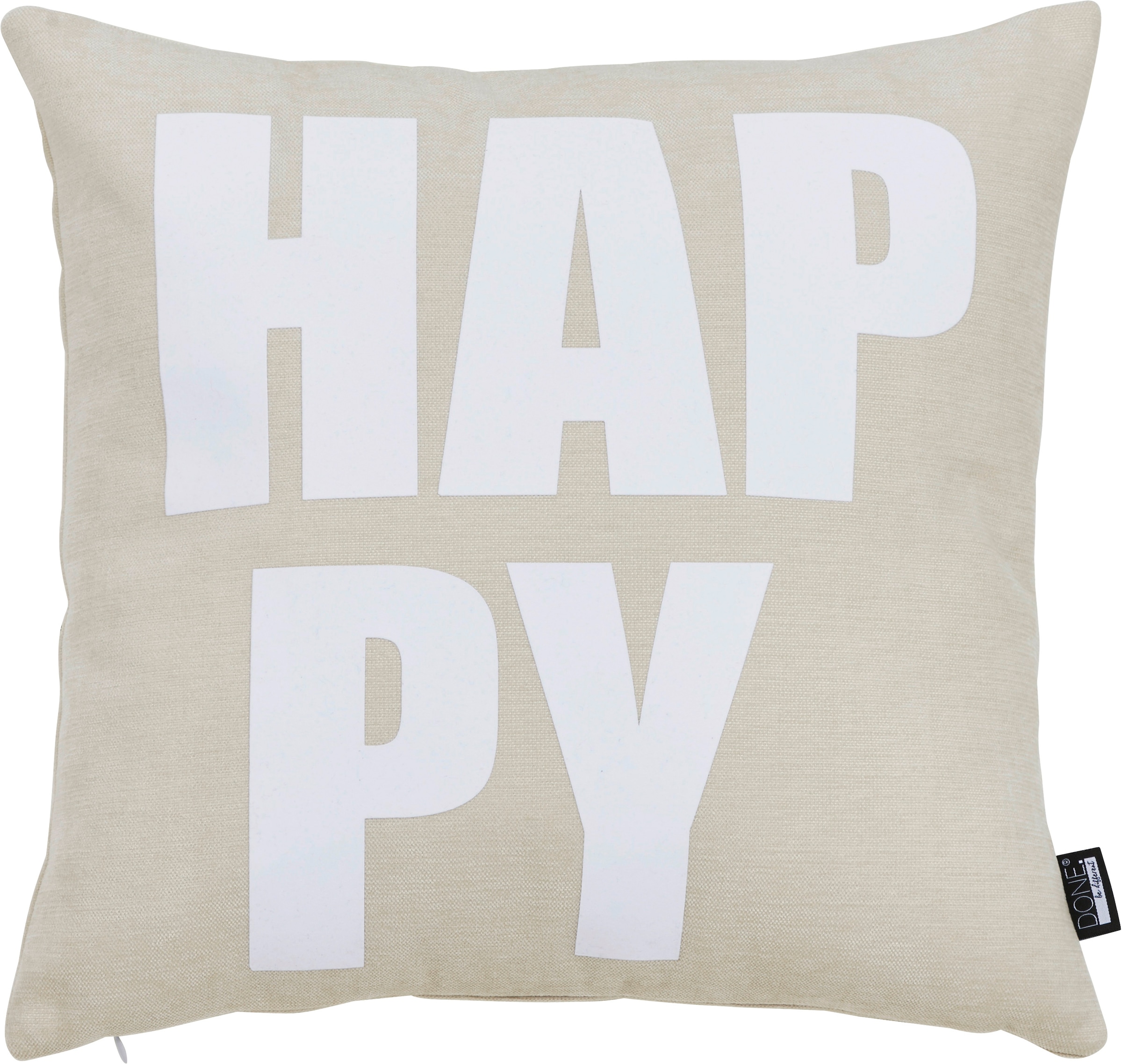 done.® Dekokissen »HAPPY« Extra weiche Haptik