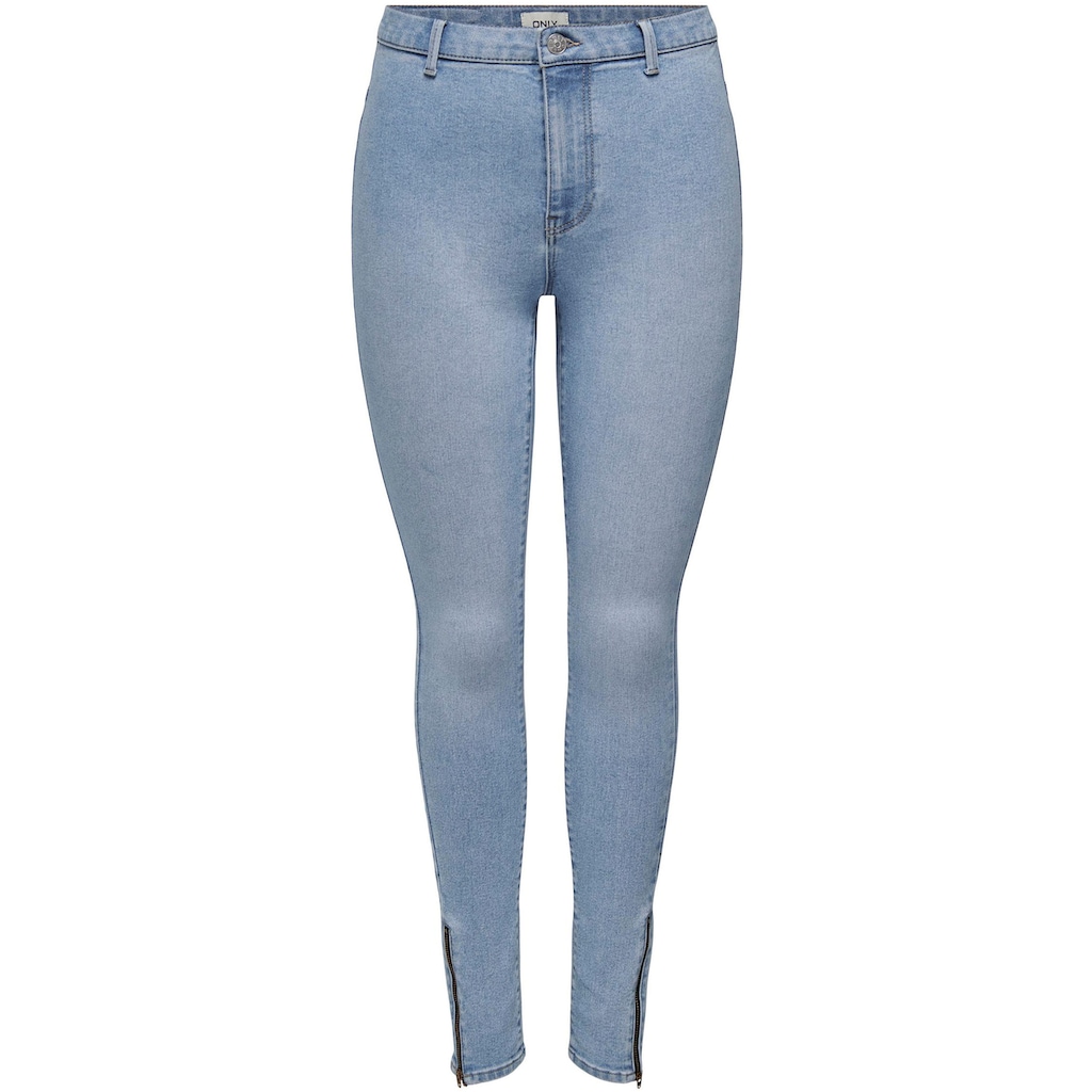 ONLY Jeansjeggings »ONLDAISY HW SK ZIP LEGGING DNM PIMBOX«, mit Reißverschluss Detail am Bein