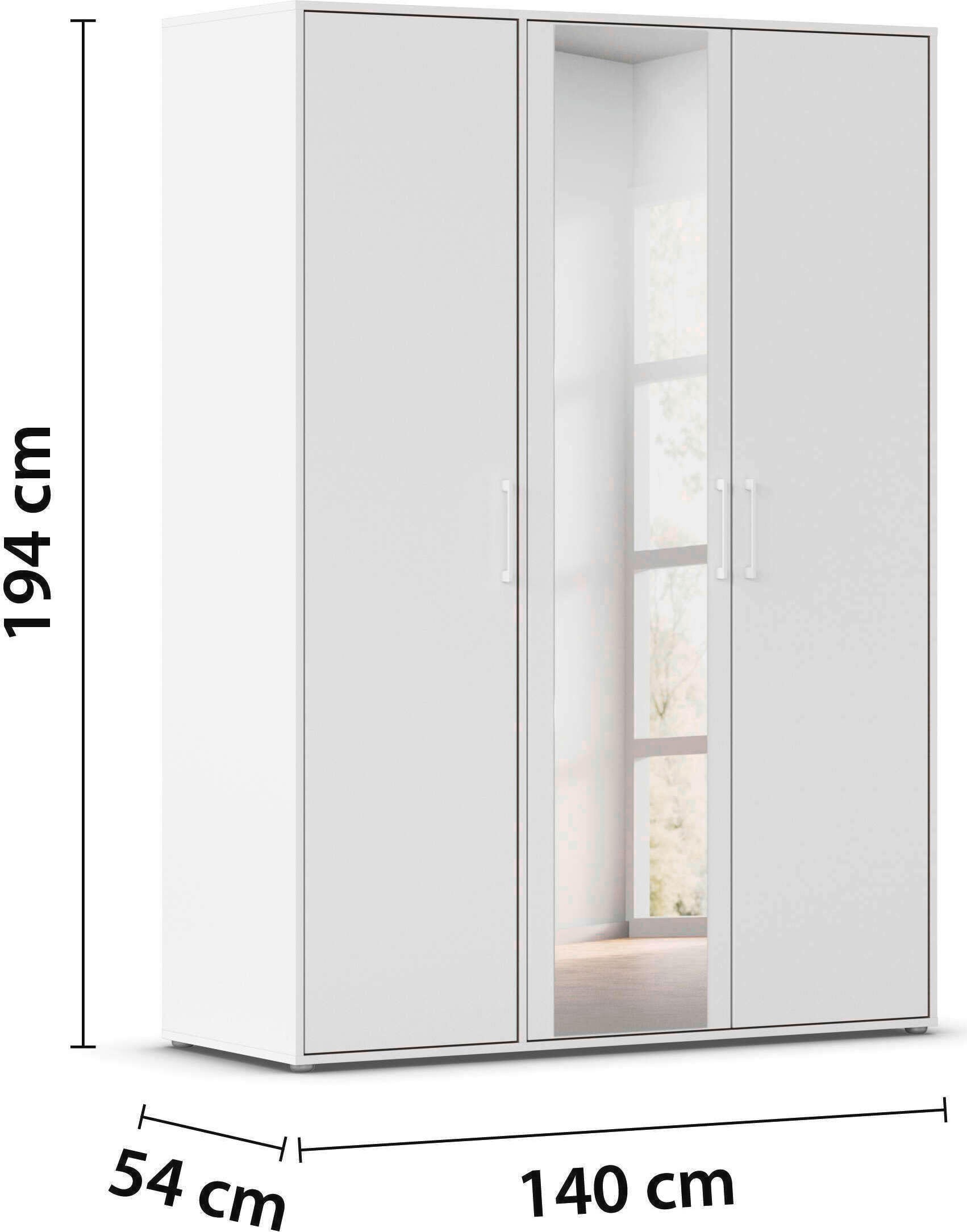 INOSIGN BY RAUCH Kleiderschrank »Schrank Garderobe Schlafzimmer Stauraum PAULLY TOPSELLER Wäscheschrank«, (mit 3 unterschiedlichen Griff-Varianten) 3 Griffvarianten MADE IN GERMANY