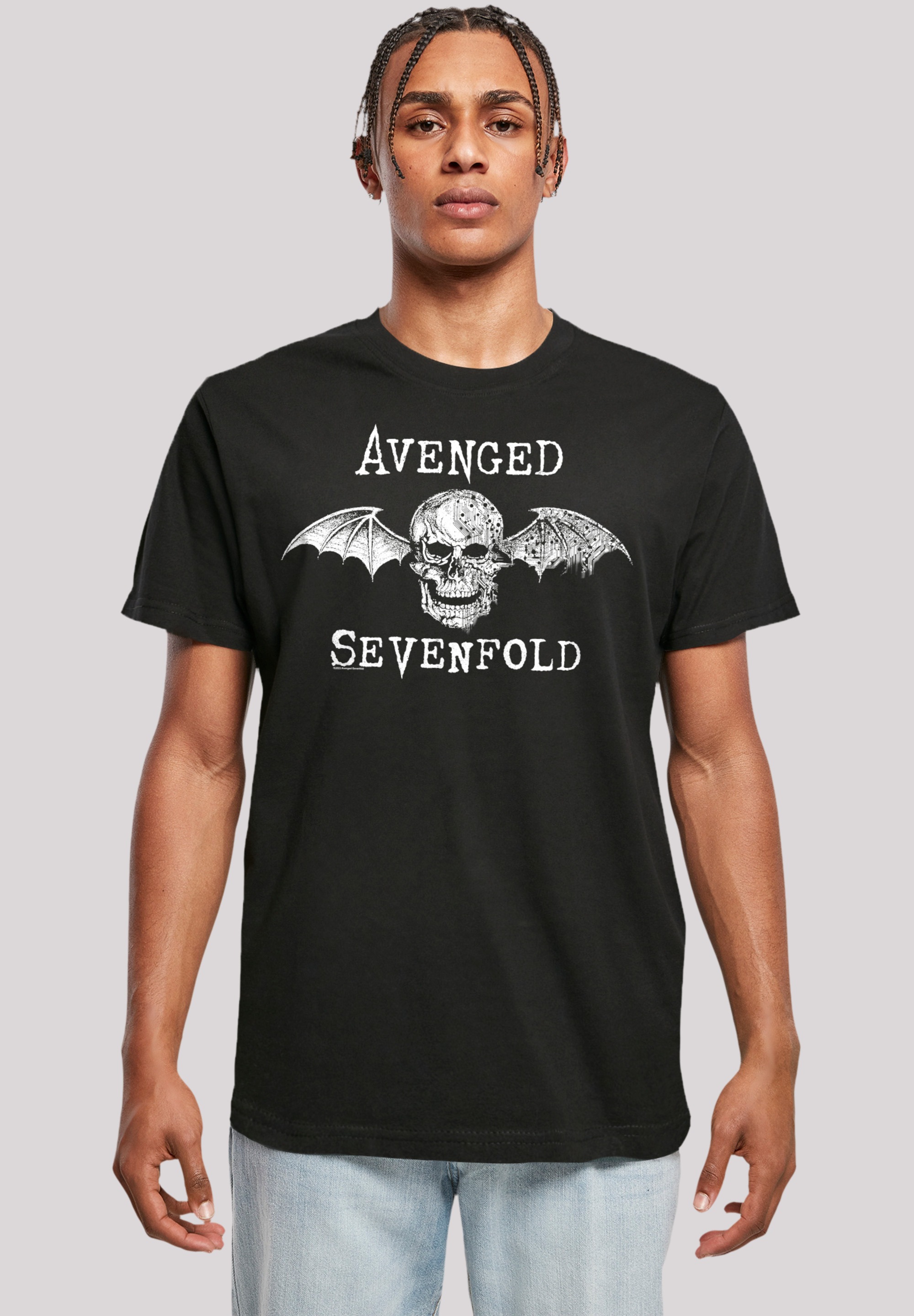 Black Friday F4NT4STIC T Shirt Avenged Sevenfold Rock Metal Band Cyborg Bat Premium Qualitat Band Rock Musik BAUR