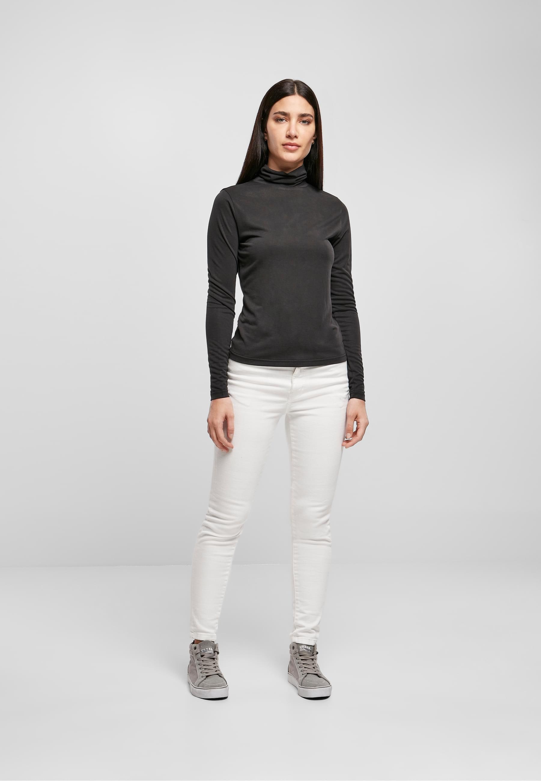 URBAN CLASSICS Langarmshirt »Urban Classics Damen Ladies Modal Turtleneck Longsleeve«, (1 tlg.)