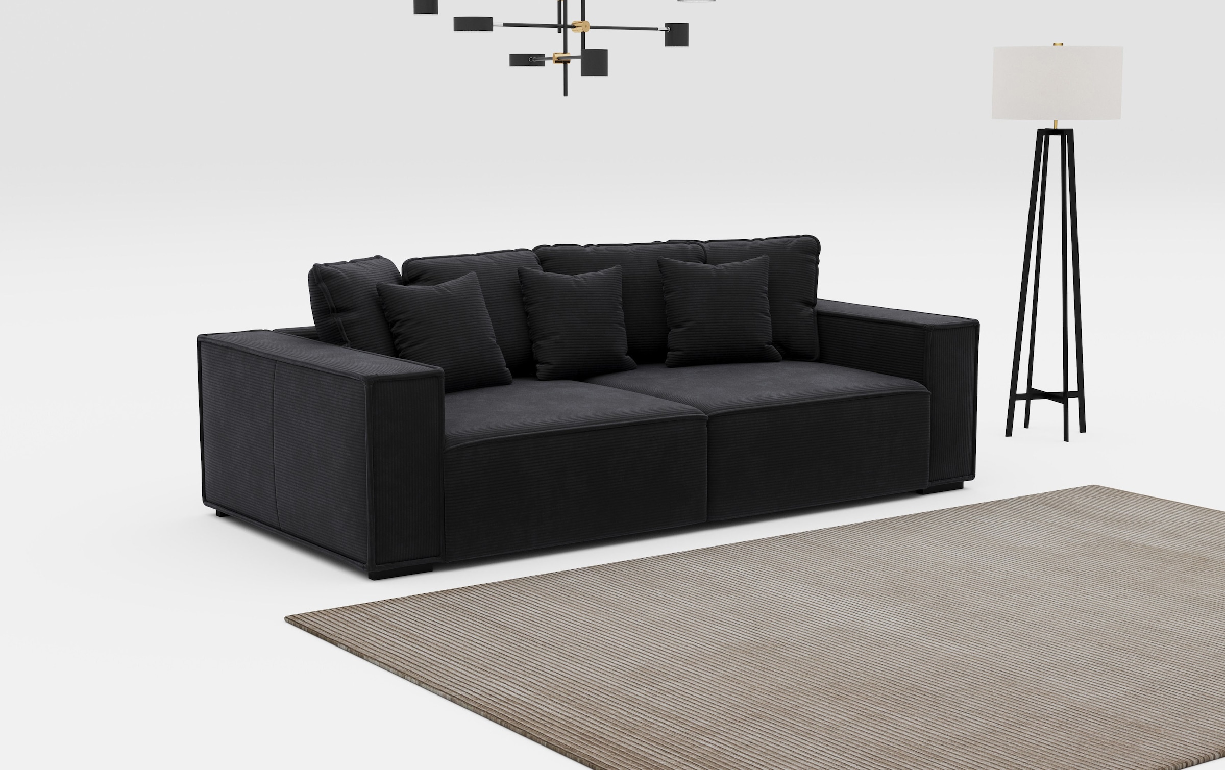 INOSIGN Big-Sofa "Surf", mit 7 Kissen, gemütlicher Sitzkomfort