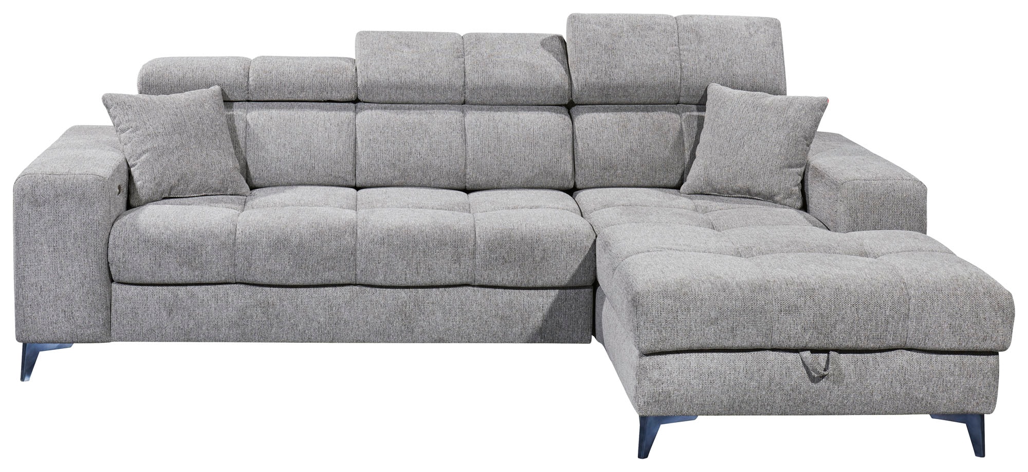 ED EXCITING DESIGN Ecksofa "Sydney L-Form", (2 St.), frei im Raum stellbar, mit Bettkasten, inkl. Kopfteilverstellung