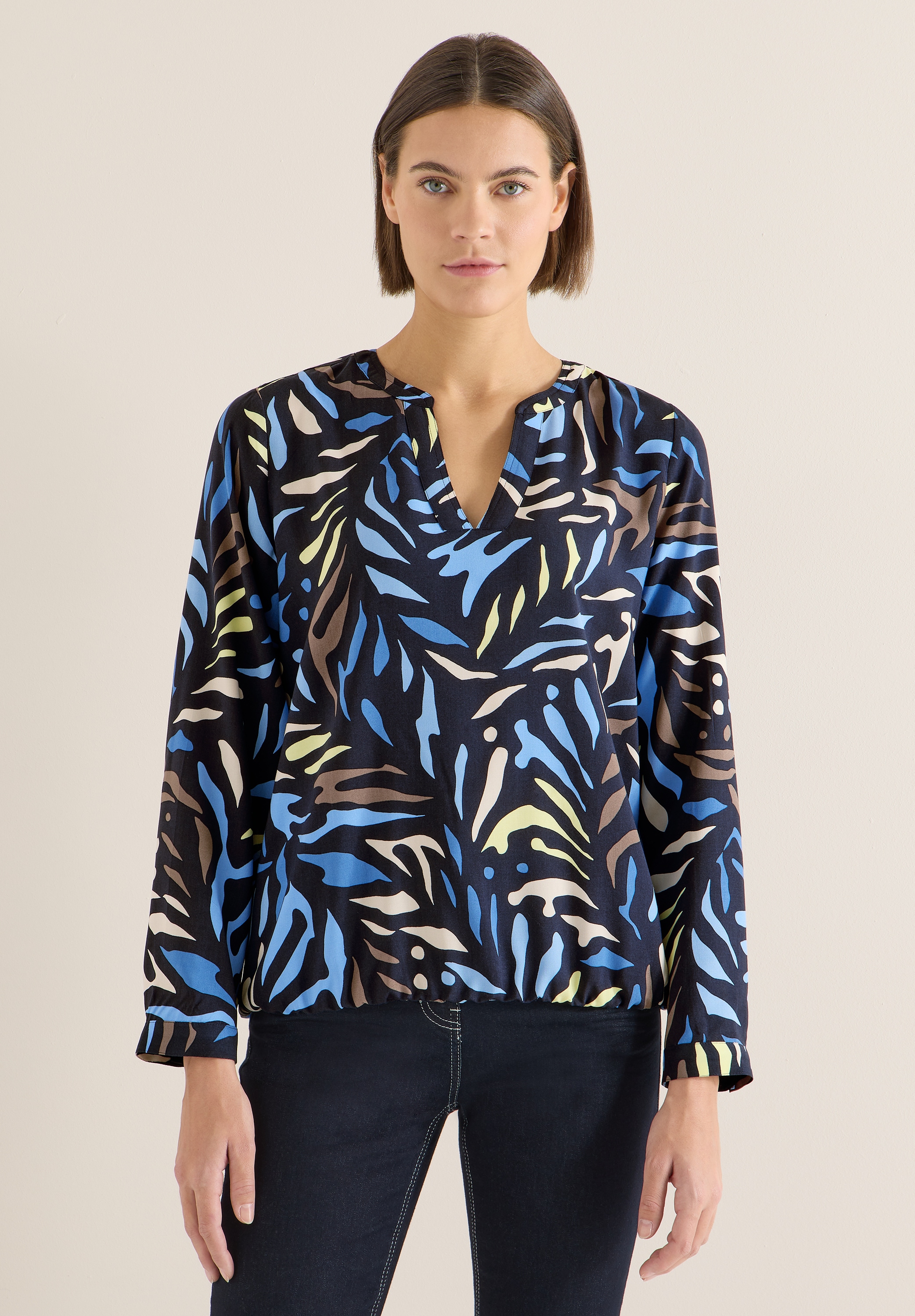 Cecil Langarmbluse aus softer Viskose günstig online kaufen