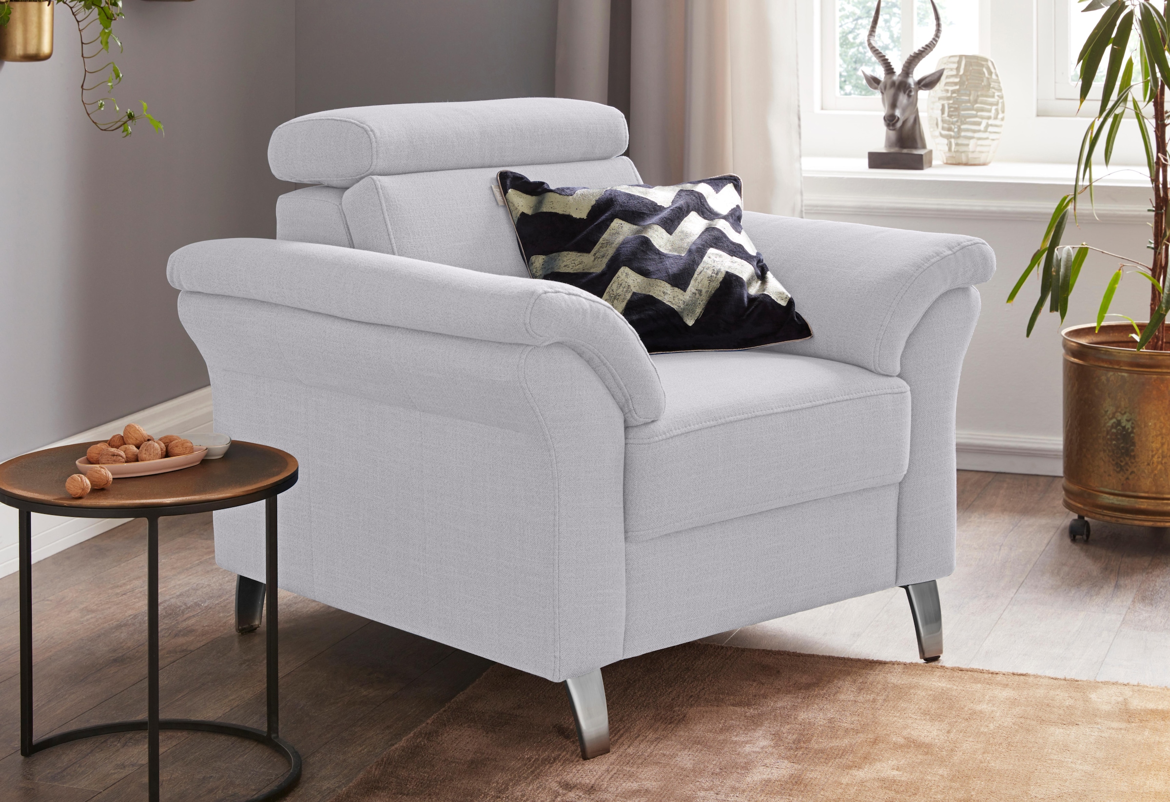 sit&more Sessel "Arngast", inklusive Federkern und Kopfteilverstellung günstig online kaufen