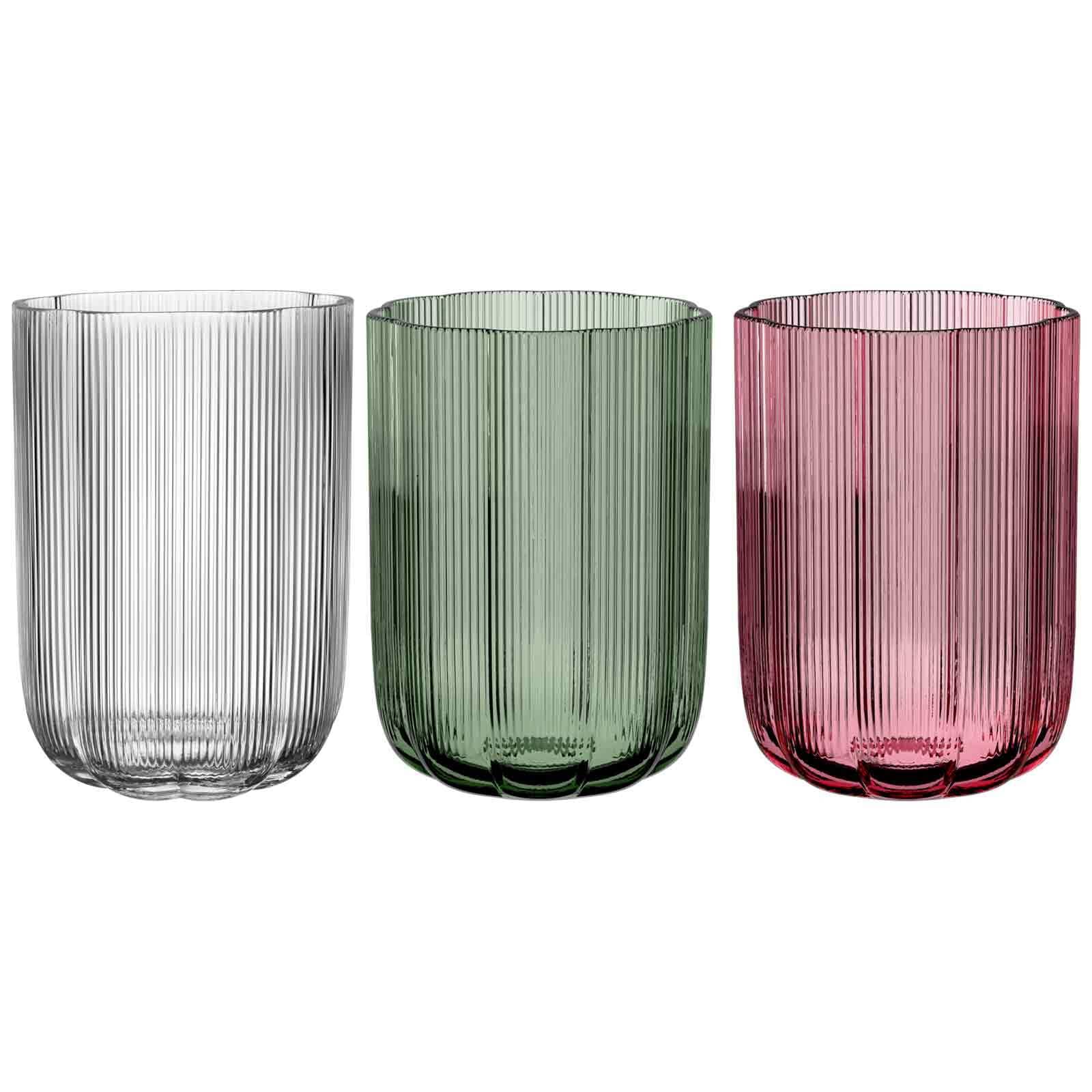 Villeroy & Boch Dekovase "Vasen-Set Fleur 22,5 cm 3er Set bunt" Spülmaschinenfest