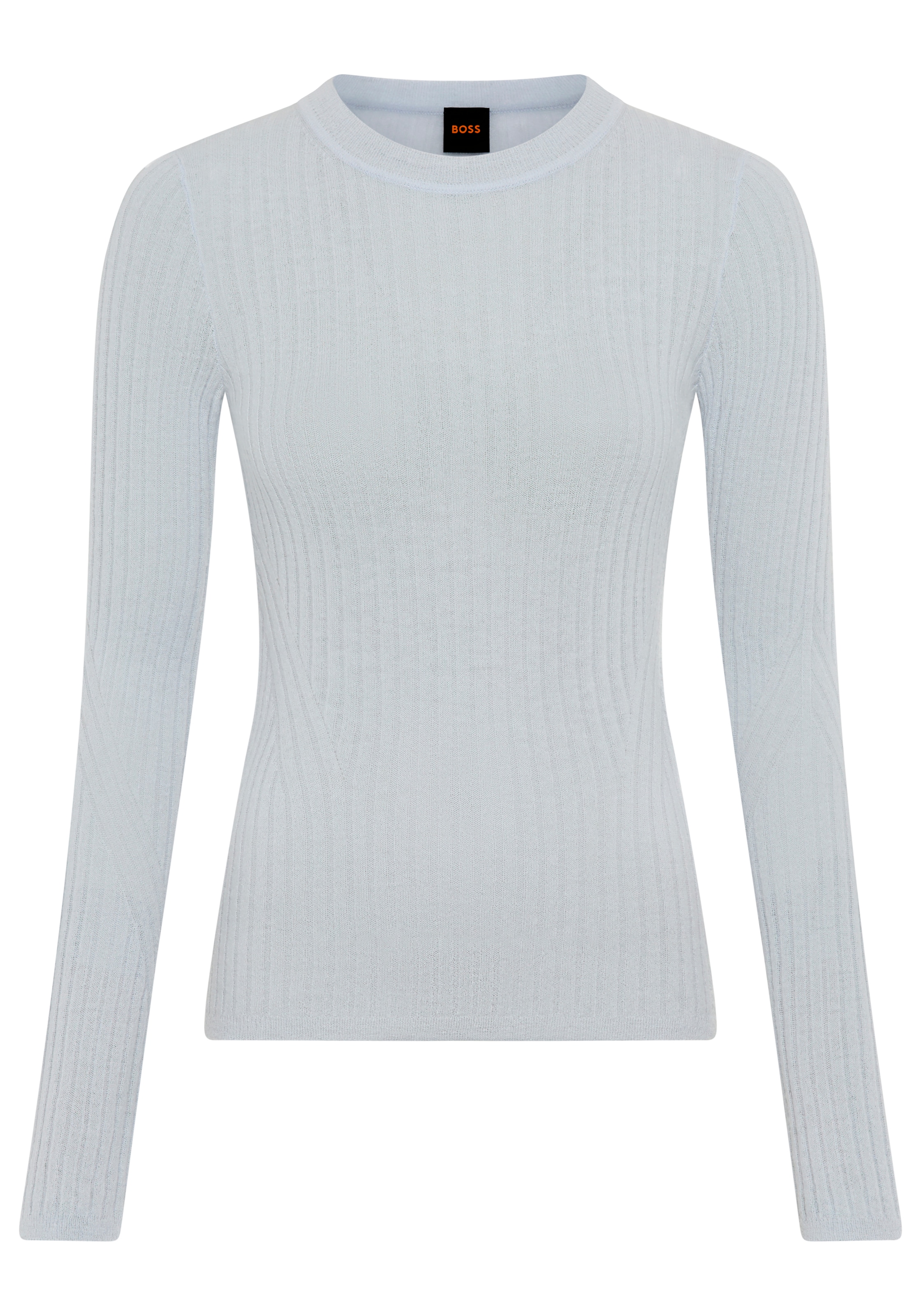 BOSS ORANGE Rundhalspullover "Fennoni Premium Damenmode" Schurwoll-Mix, sli günstig online kaufen