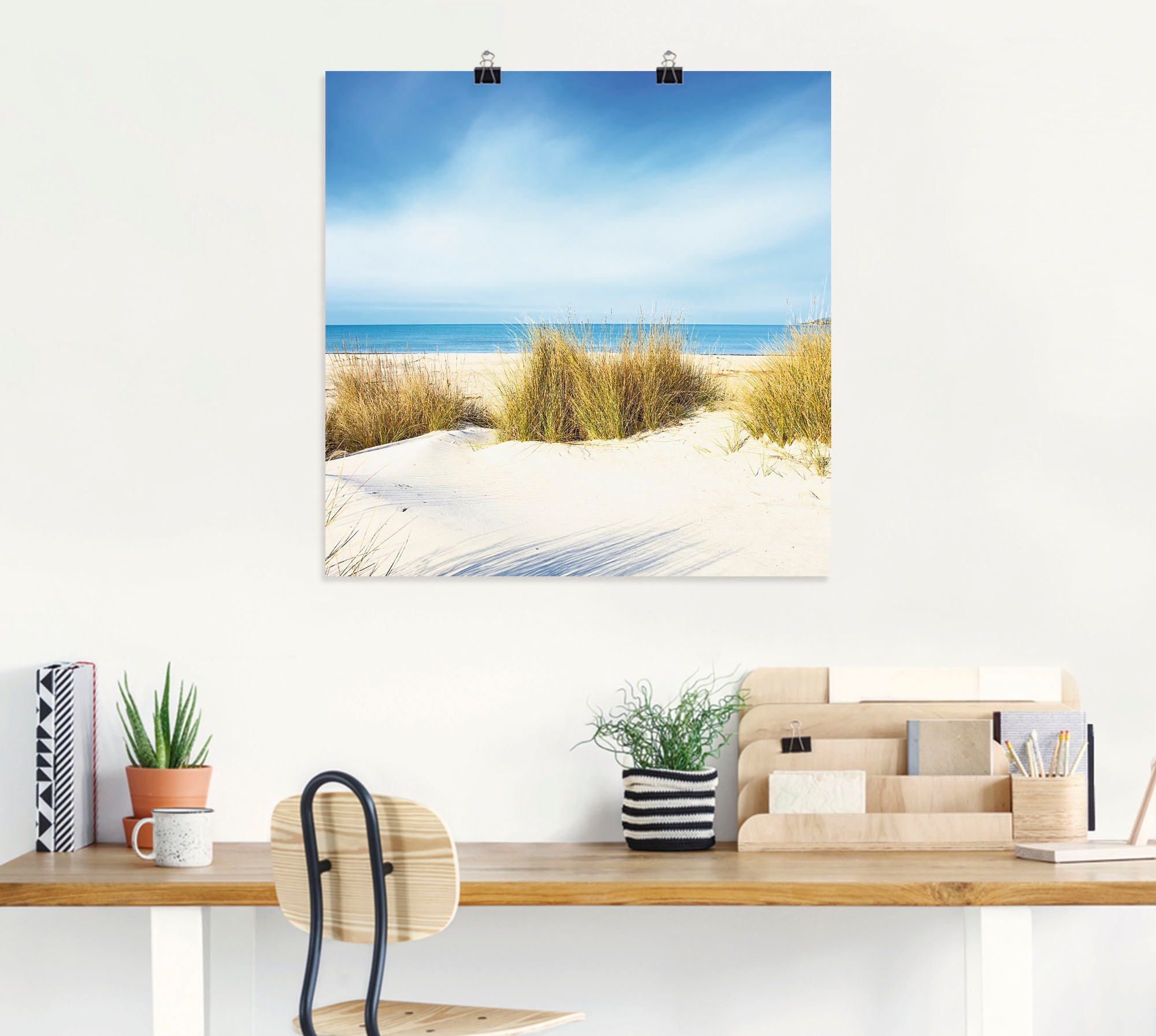 Artland Wandbild »Gras auf Sanddünen«, Strand, (1 St.), als Leinwandbild, Poster, Wandaufkleber in verschied. Größen